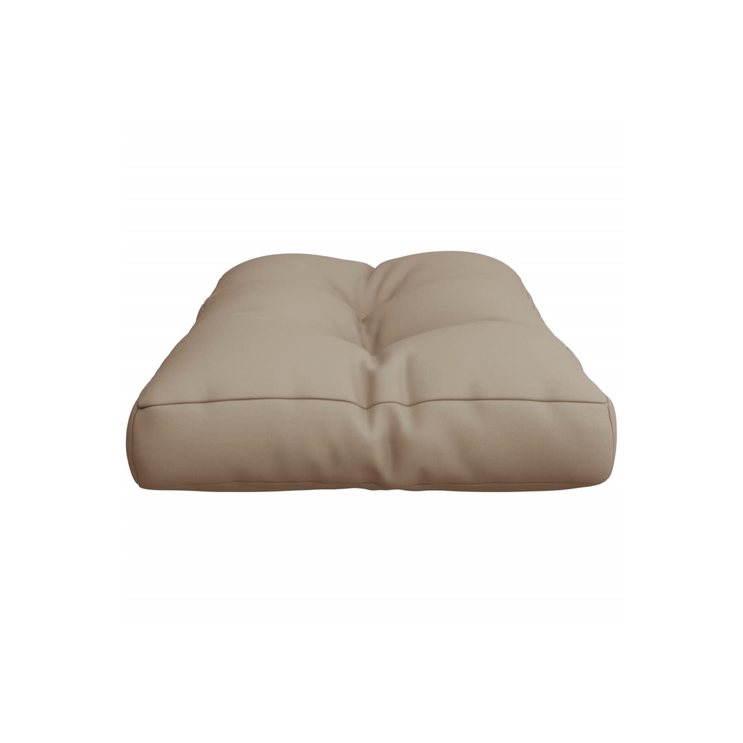 Coussin de palette vidaXL en tissu 80 x 40 x 12&nbsp;cm taupe