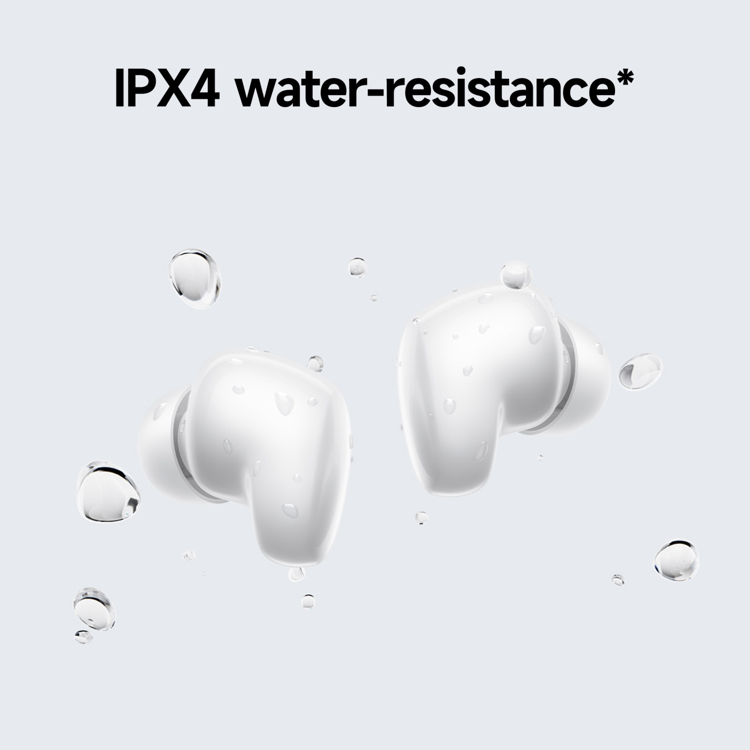 Xiaomi Redmi Buds 6 Play – True Wireless Earbuds with Deep Bass, 36-Hour Battery, IPX4 Water Resistance & Bluetooth 5.4, White