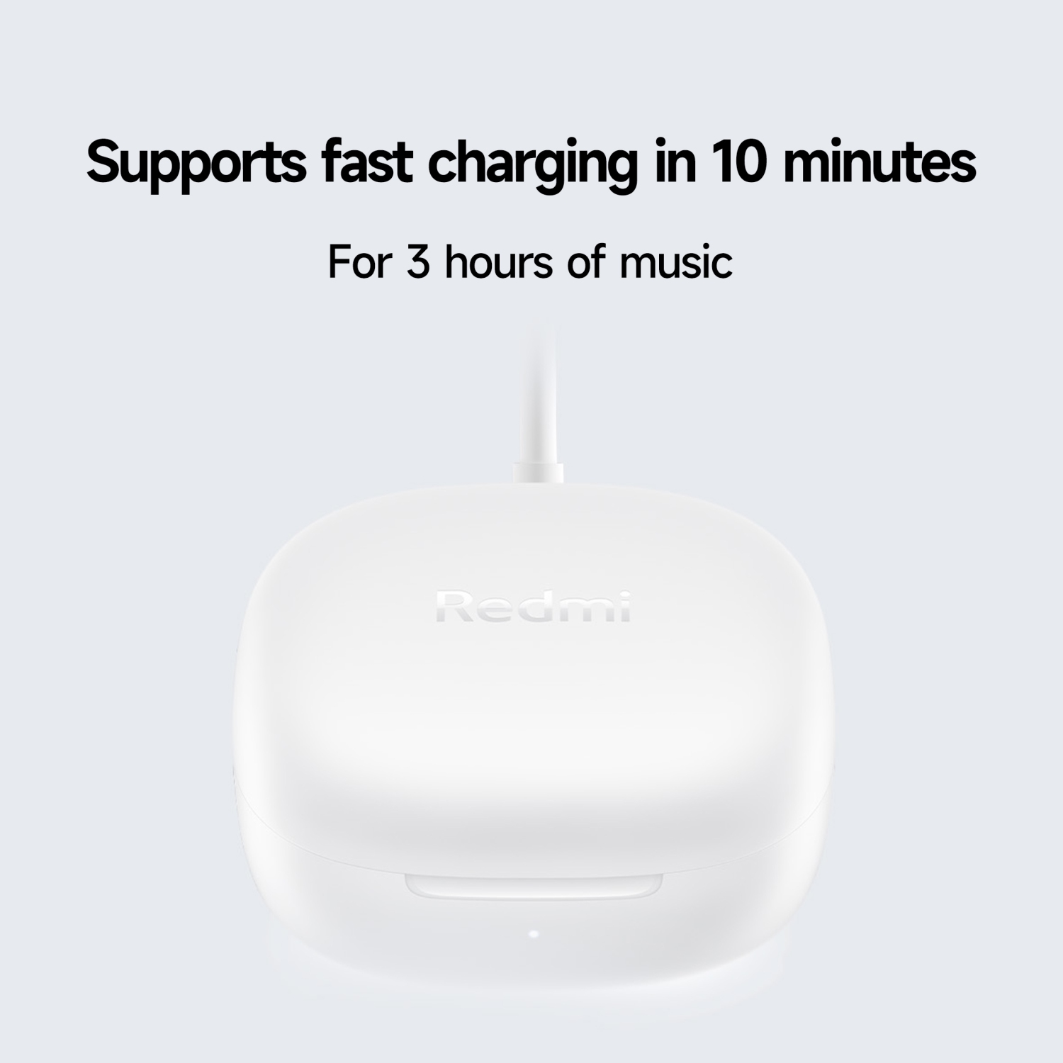 Xiaomi Redmi Buds 6 Play – True Wireless Earbuds with Deep Bass, 36-Hour Battery, IPX4 Water Resistance & Bluetooth 5.4, White