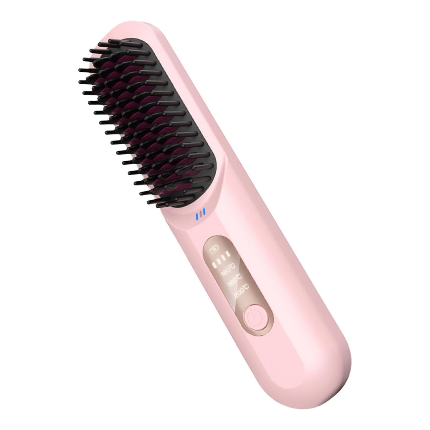 Travel Hairdresser - Cordless Straightening Comb Negative Ion Mini Hair Straightener 、USB Rechargeable, Compact Design, Dual Functions of