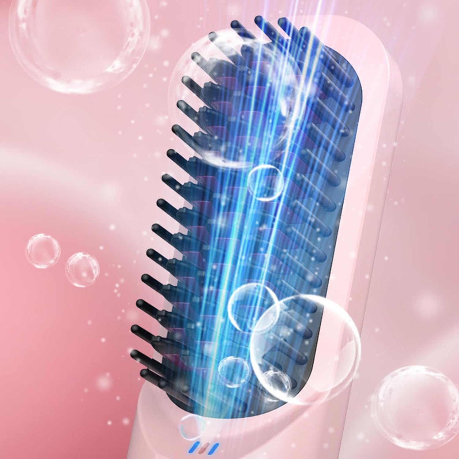 Travel Hairdresser - Cordless Straightening Comb Negative Ion Mini Hair Straightener 、USB Rechargeable, Compact Design, Dual Functions of