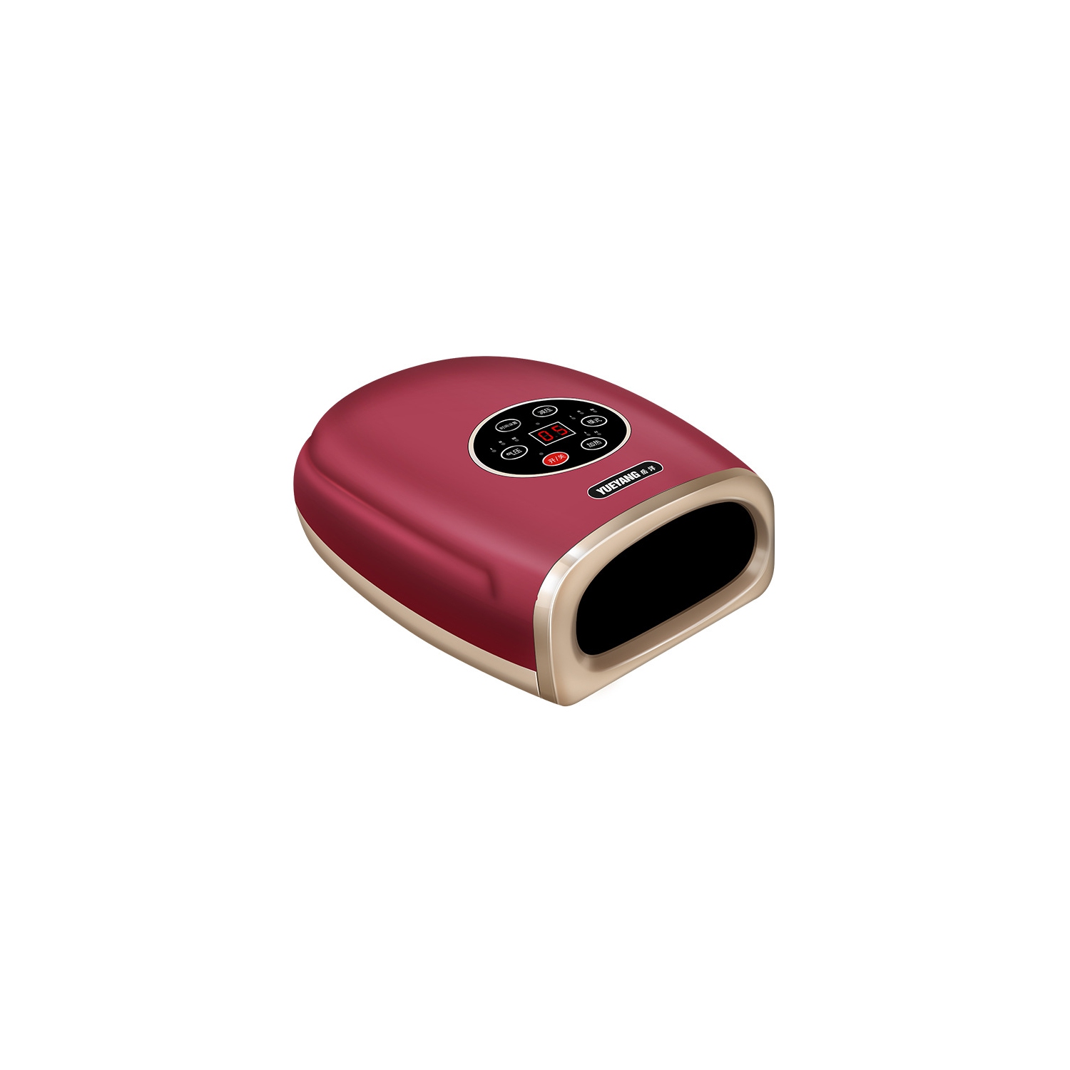 Hand massager rechargeable palm care instrument kneading finger decompression electric physiotherapy instrument home use——red