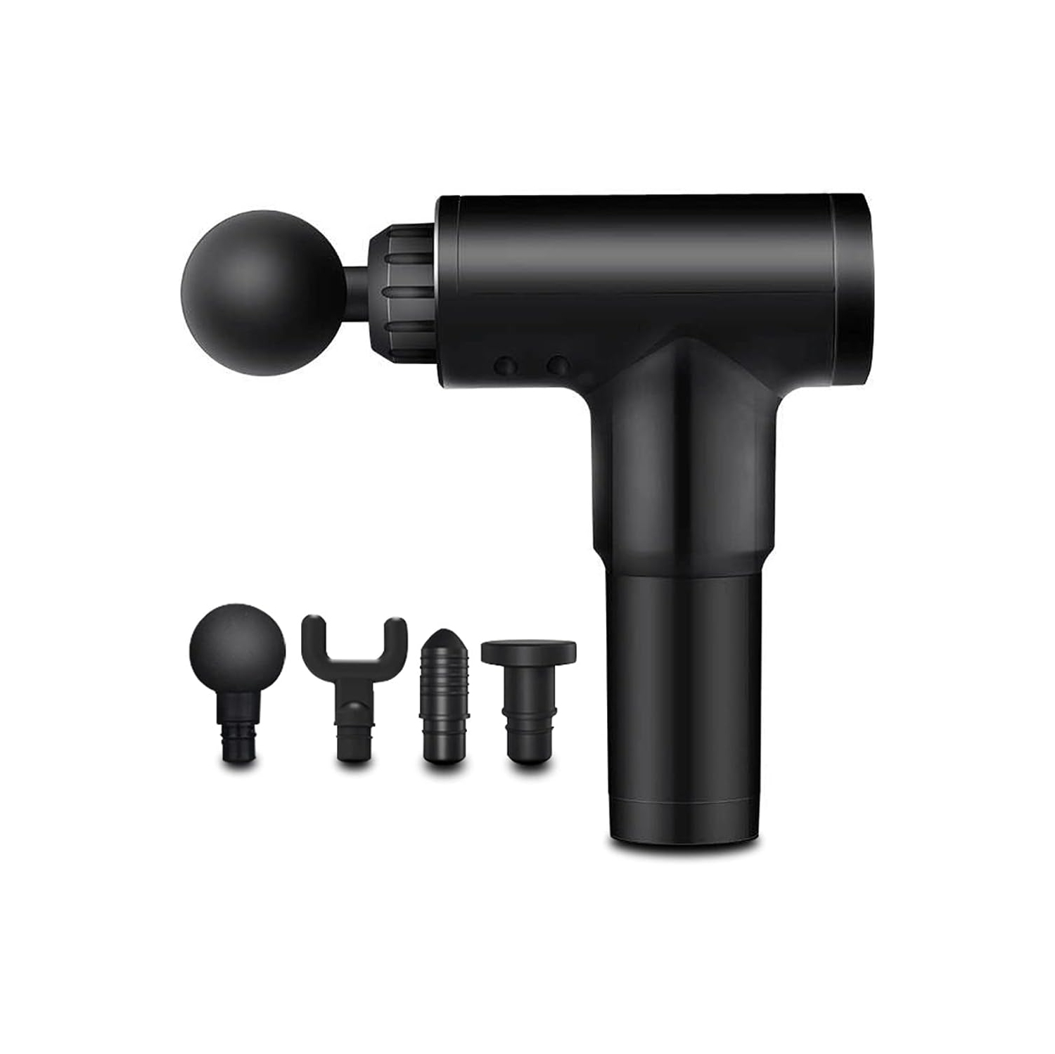 Fascia Gun Deep Muscle Relaxation Massage Gun Fascia Massage Gun for Pain Relief Neck and Back Impact Massager with 6 Levels and 4 Massage Heads