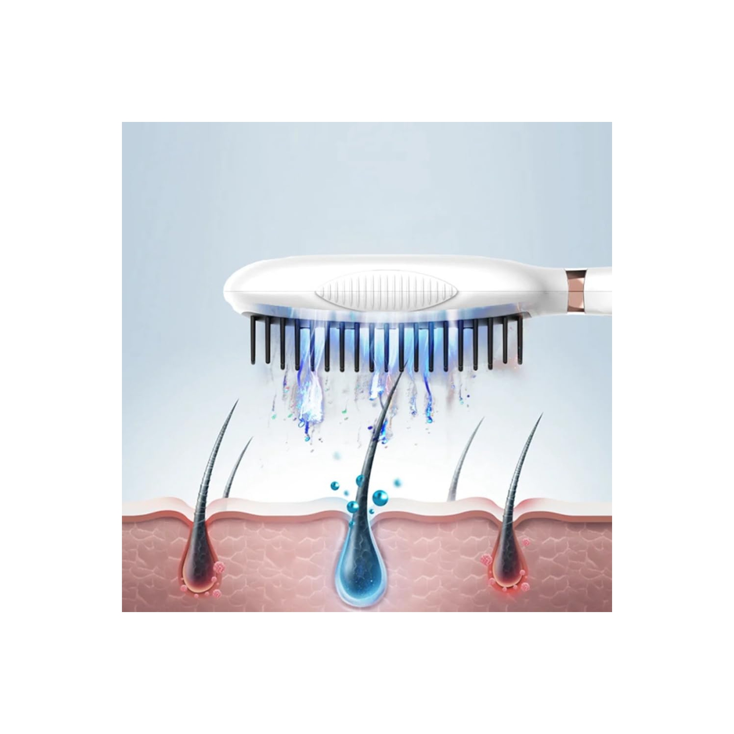 Electric hair growth instrument hair care comb scalp anti-hair loss vibration massage comb red light comb photon hair care meridian hair care comb