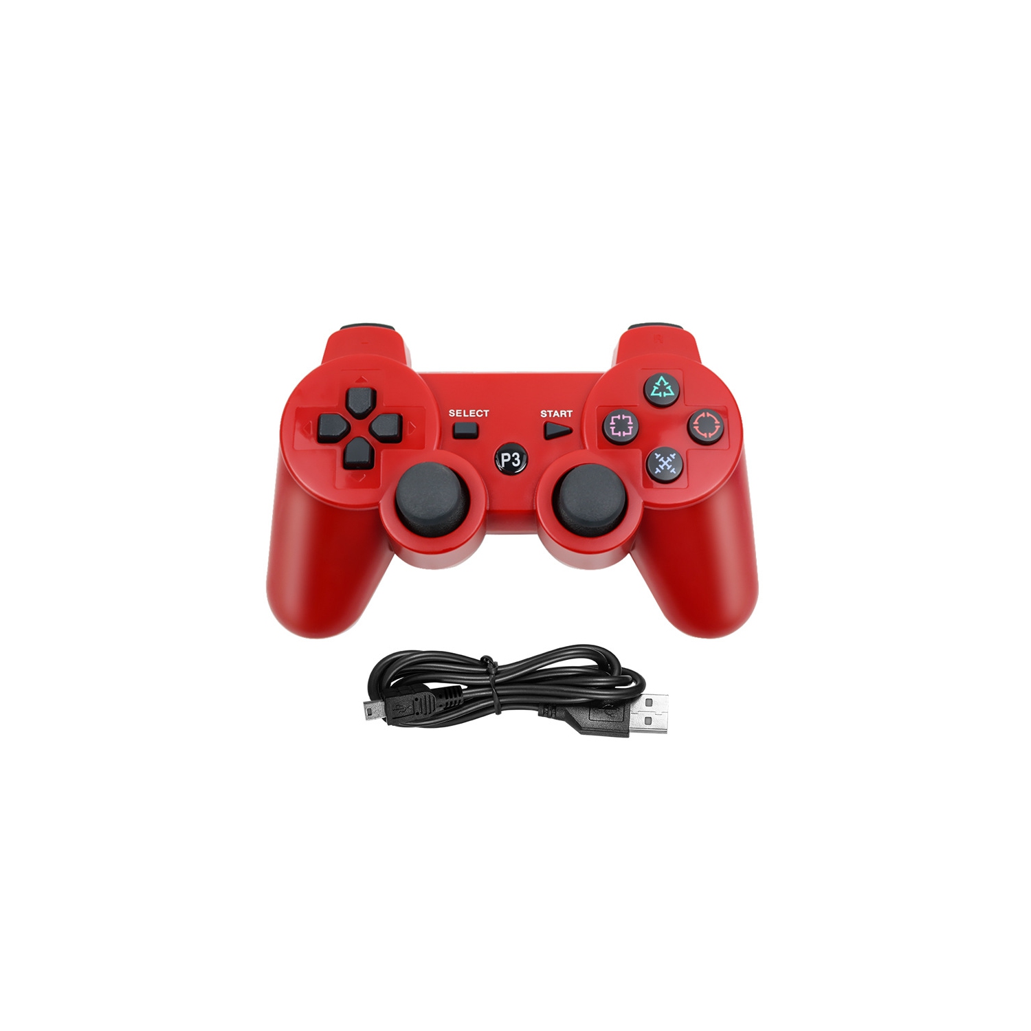Manette sans fil Bluetooth sans fil Snowflake Key pour PS3