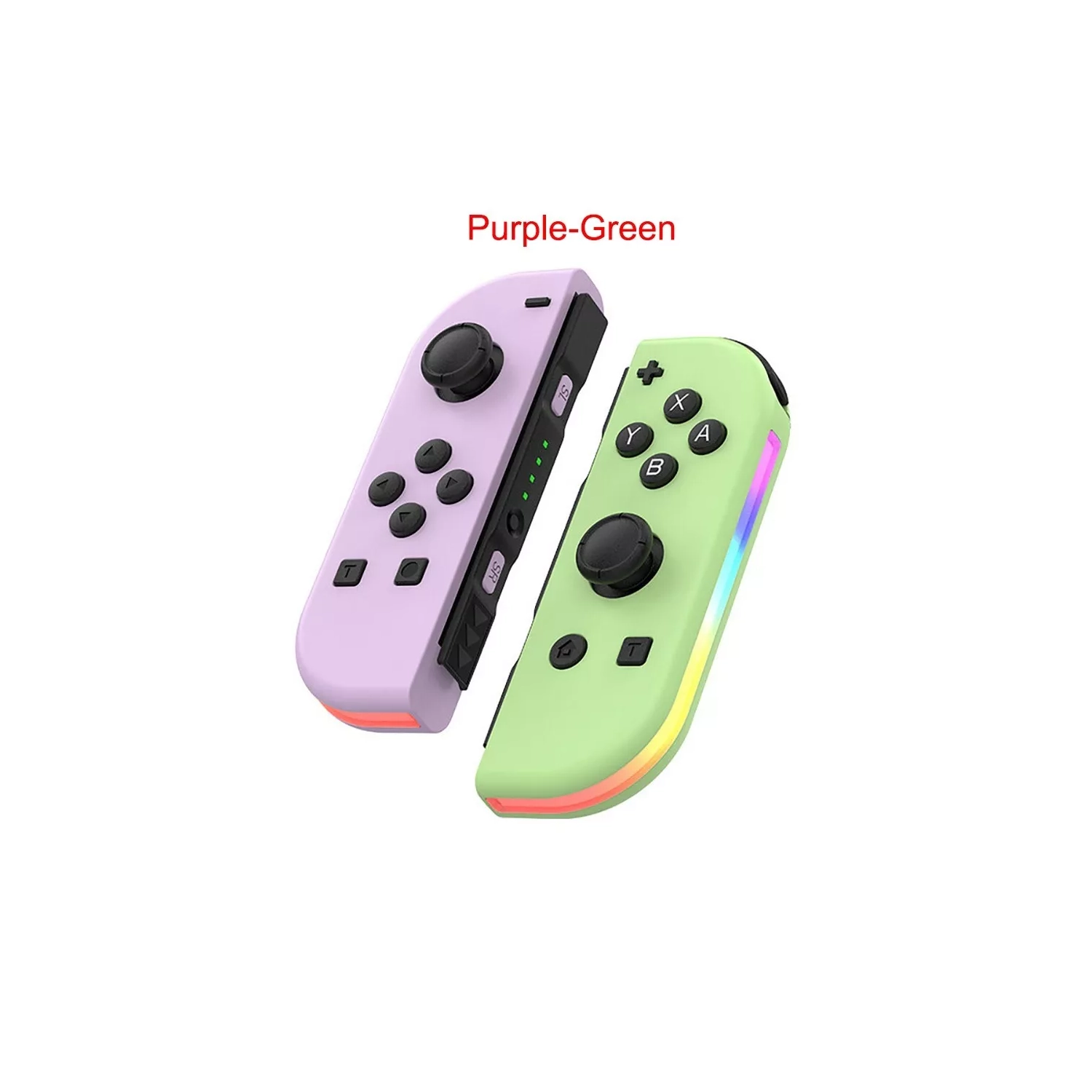 Manette de jeu Effet d'éclairage RVB coloré réveillant 5,2 Bluetooth vibration somatosensory——rose pâle vert