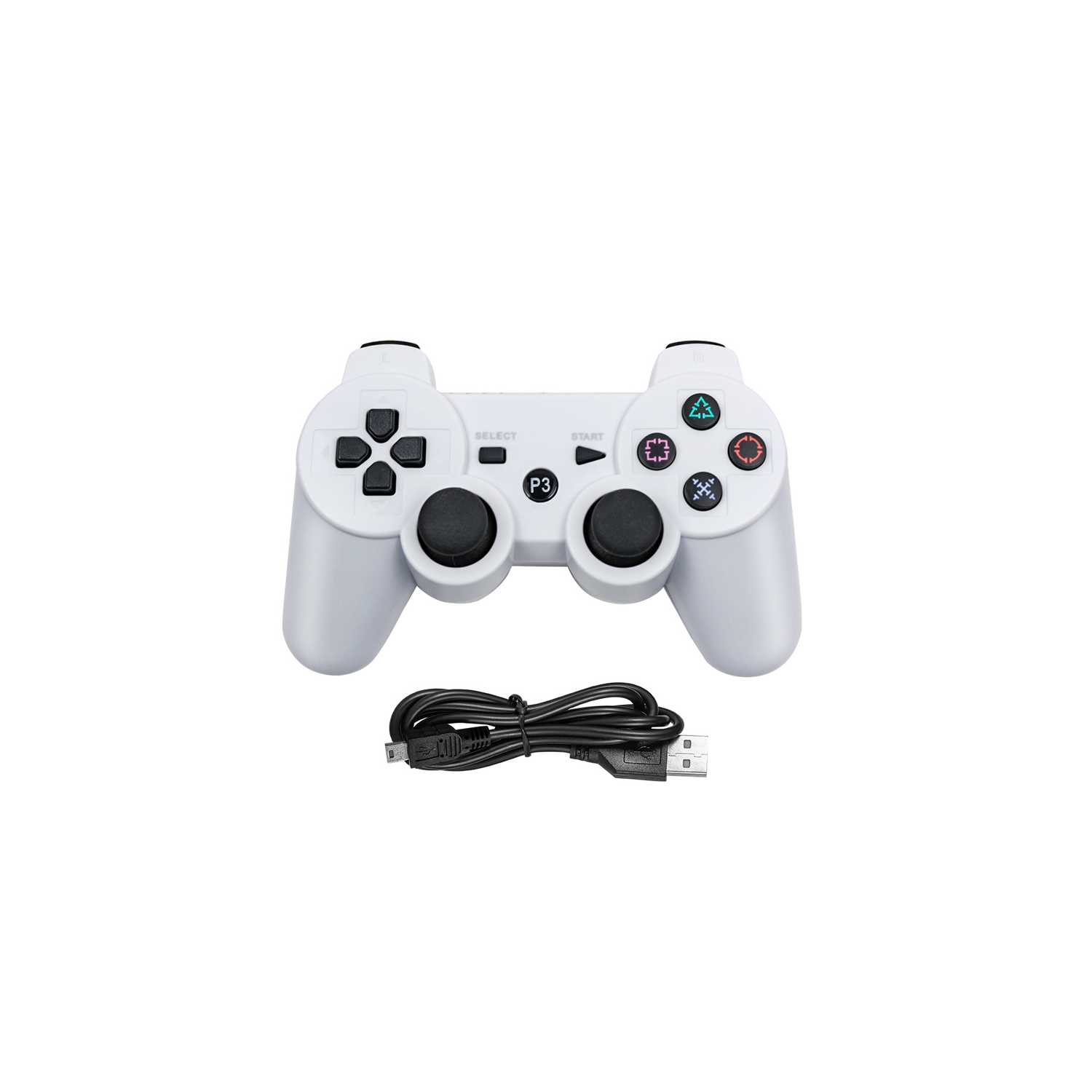 Manette sans fil Bluetooth sans fil Snowflake Key pour PS3