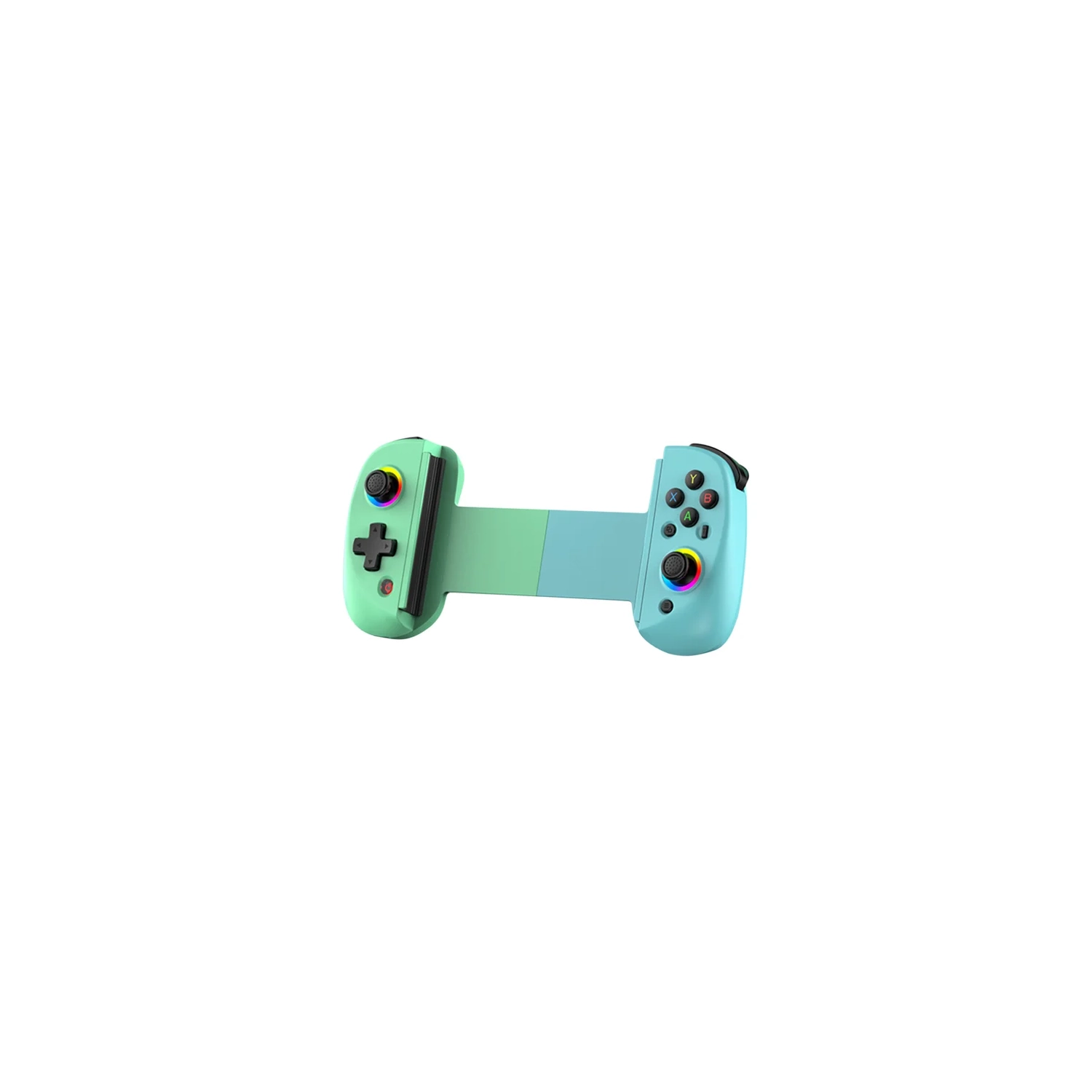 Wireless stretchable game console retractable game controller somatosensory vibration handle——Green Blue