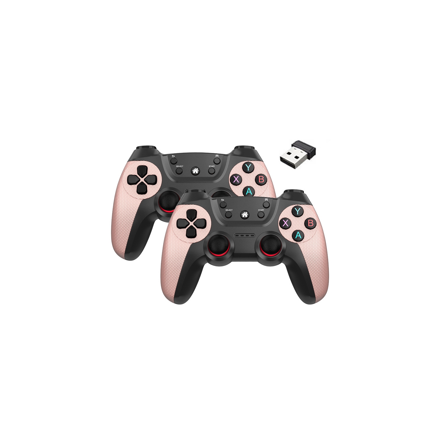 Manette de jeu sans fil avec manche à balai Boutons personnalisés, gâchette sensible, modèle de chargement G2,4 G