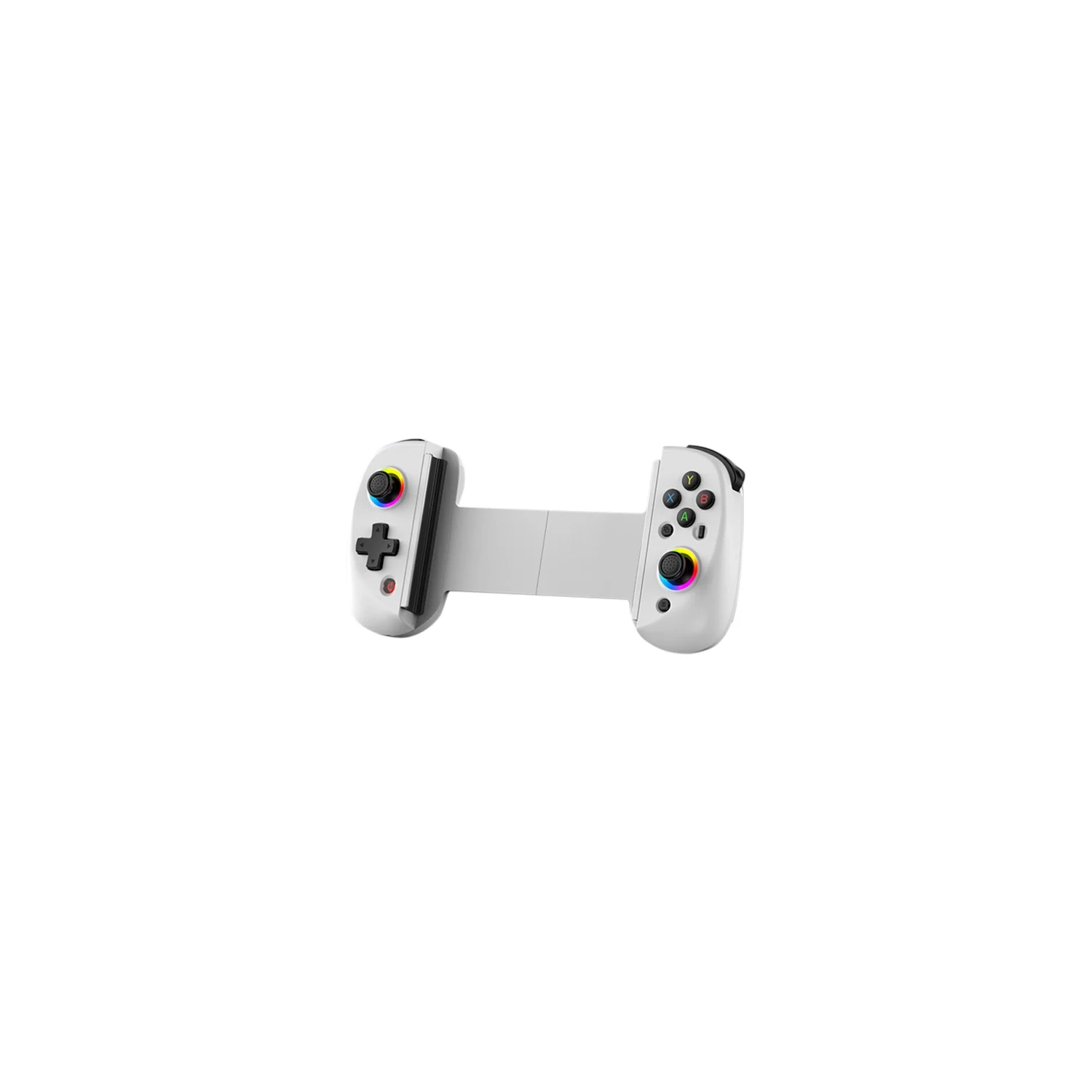 Manette de jeu rétractable de console de jeu sans fil, poignée de vibration somatosensorielle – Blanc