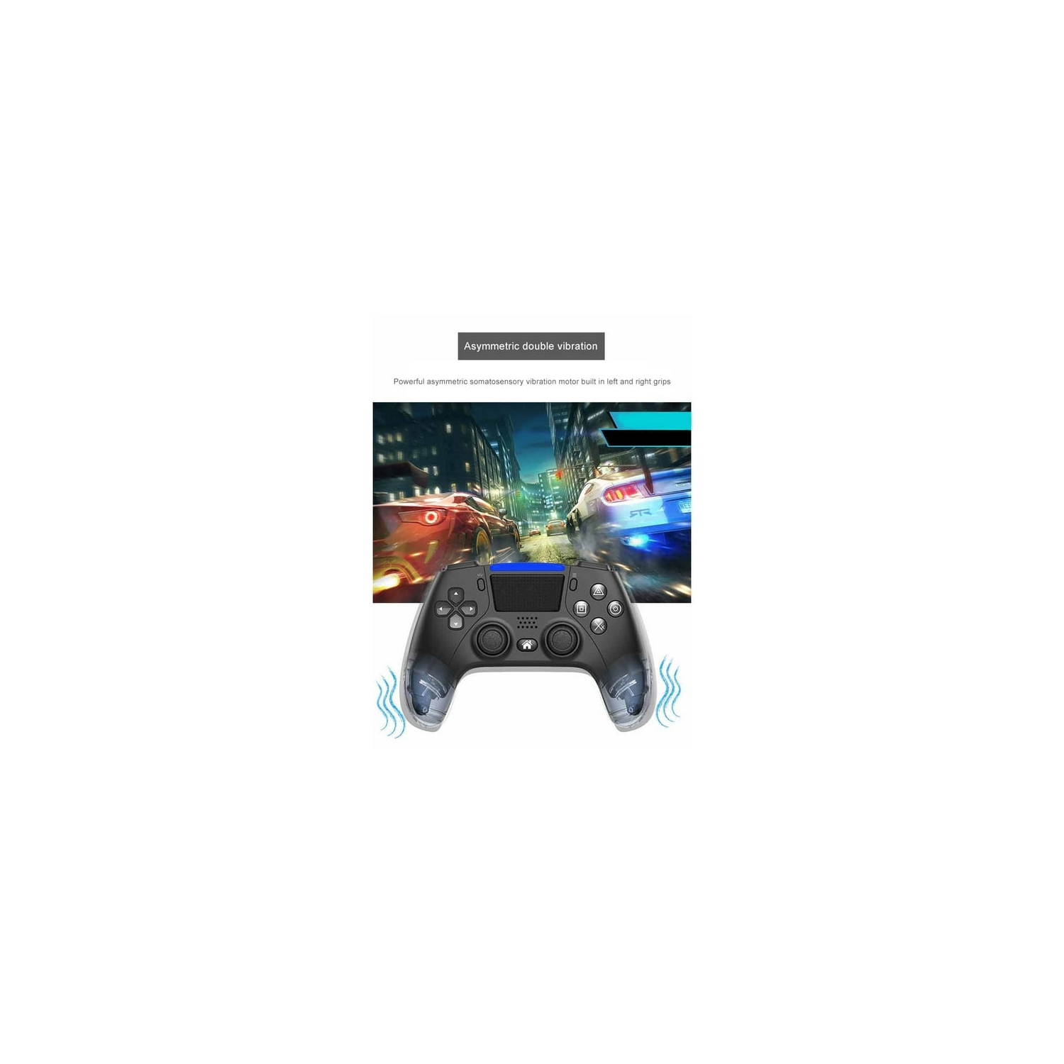 Manette de jeu sans fil Manette de jeu Vibration Haut-parleur intégré compatible Bluetooth