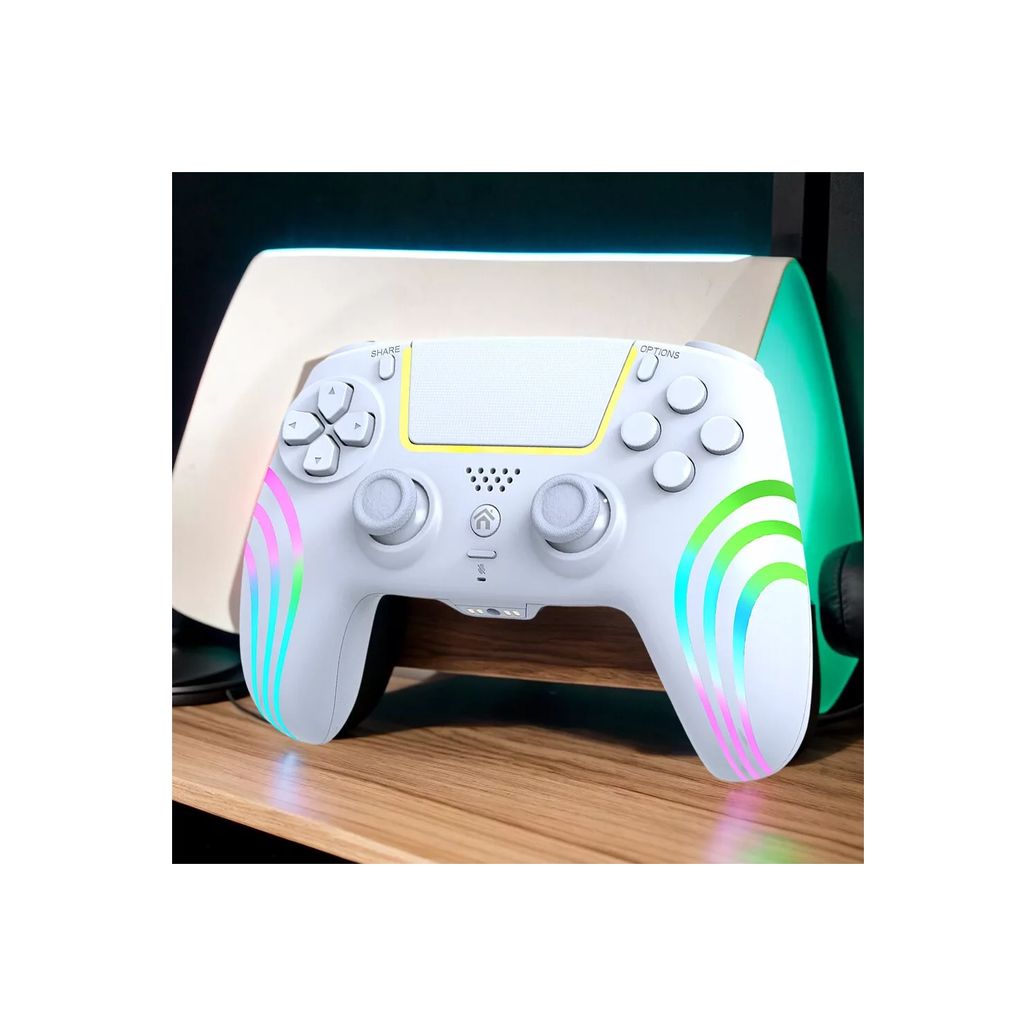 Gyroscope à 6 axes compatible Bluetooth pour manette PS4/PC Windows