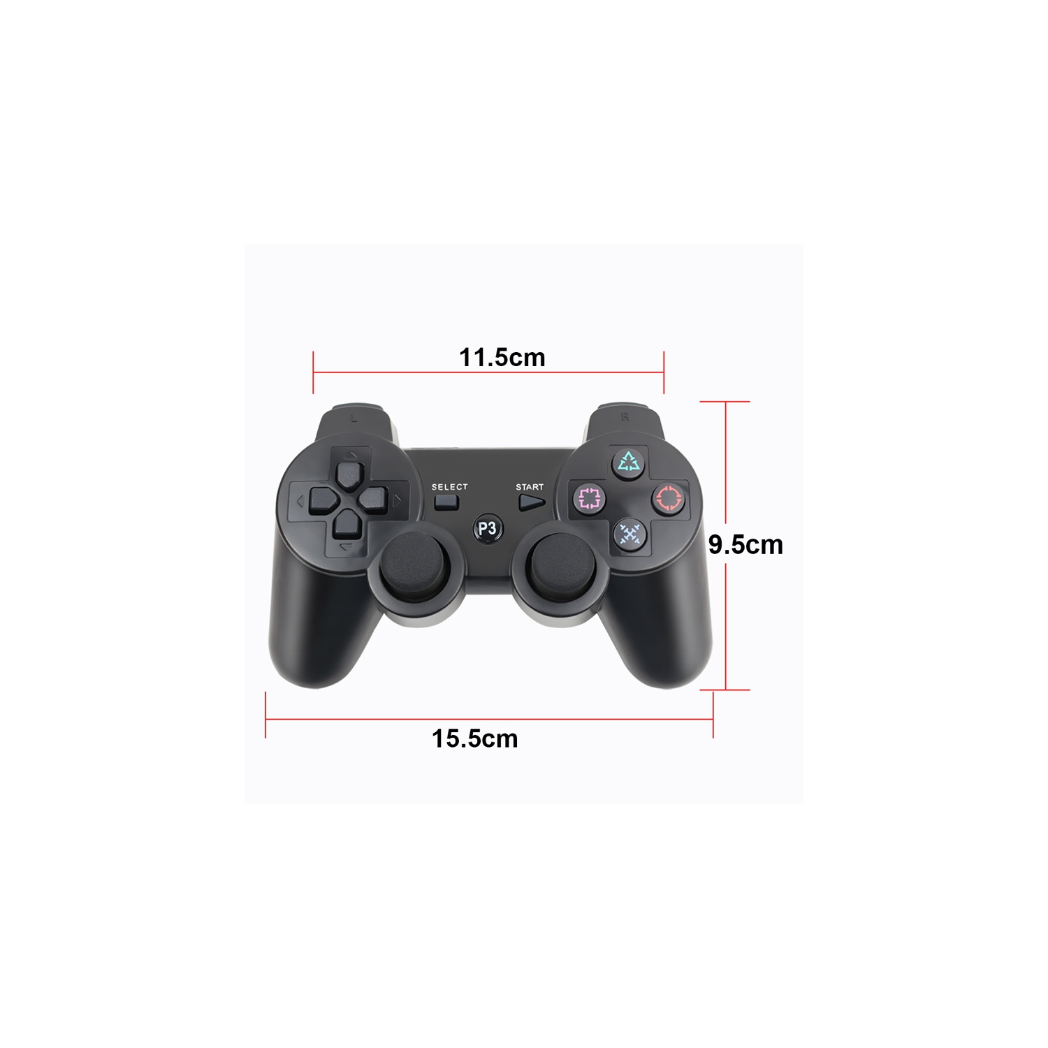Manette sans fil Bluetooth sans fil Snowflake Key pour PS3