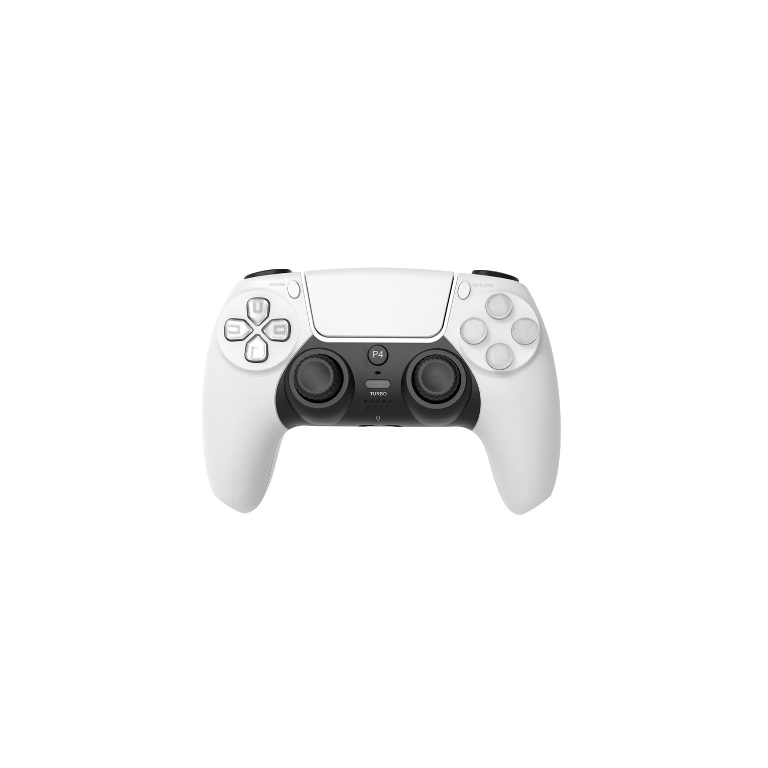 La manette de jeu P4 convient aux ordinateurs Bluetooth manette sans fil vibration manette de jeu PS4——blanc