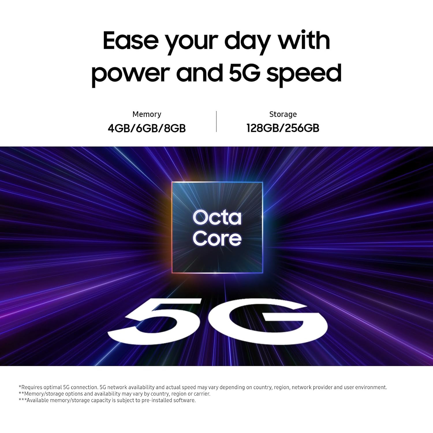 SAMSUNG Galaxy A15 5G 128GB, 6.5" 90Hz AMOLED, Octa-Core, 50MP Triple Camera, Black