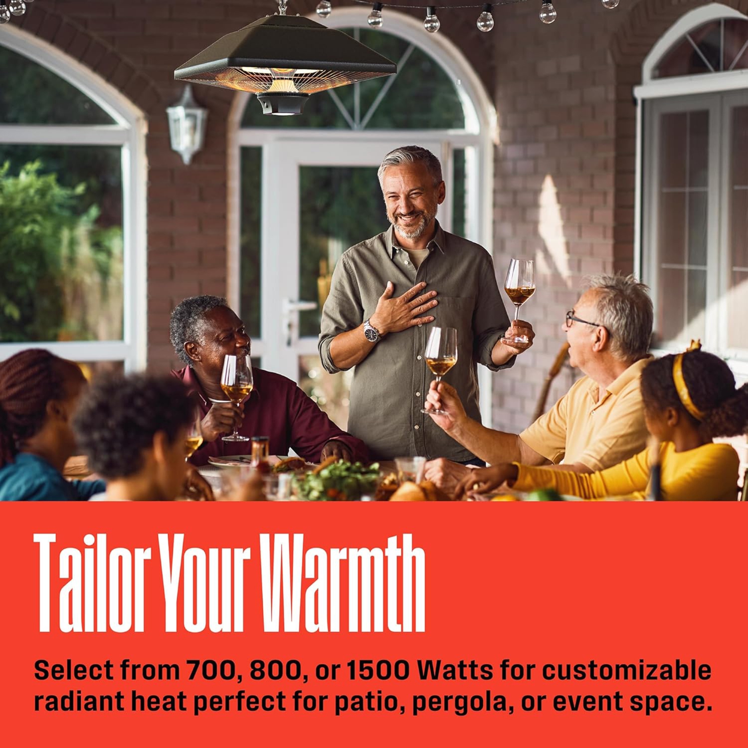 Radiateur électrique à infrarouge pour l'extérieur de Westinghouse - Suspendu