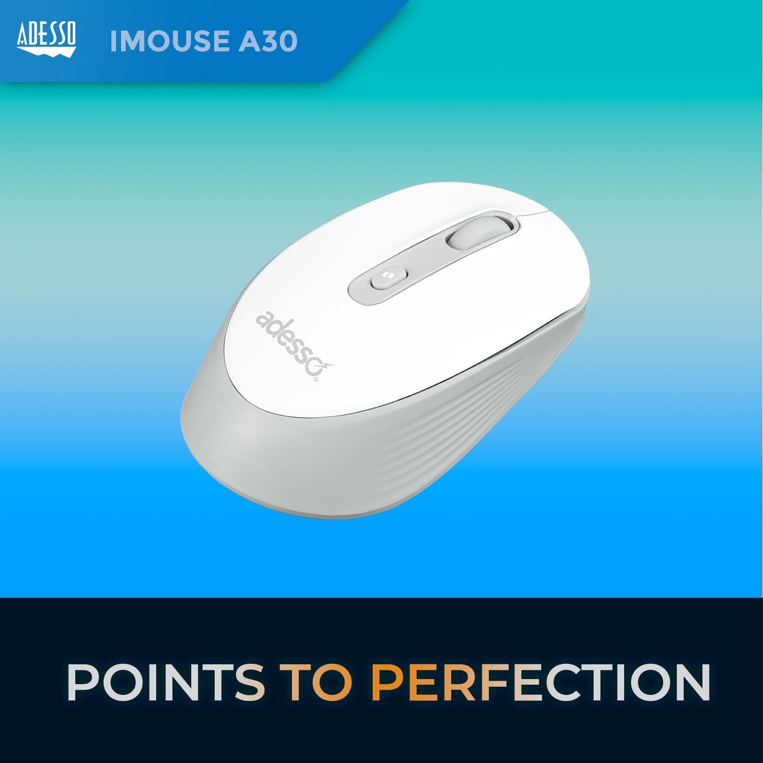 Adesso iMouse A30W Wireless Mouse with AI Copilot & 2.4GHz Connectivity