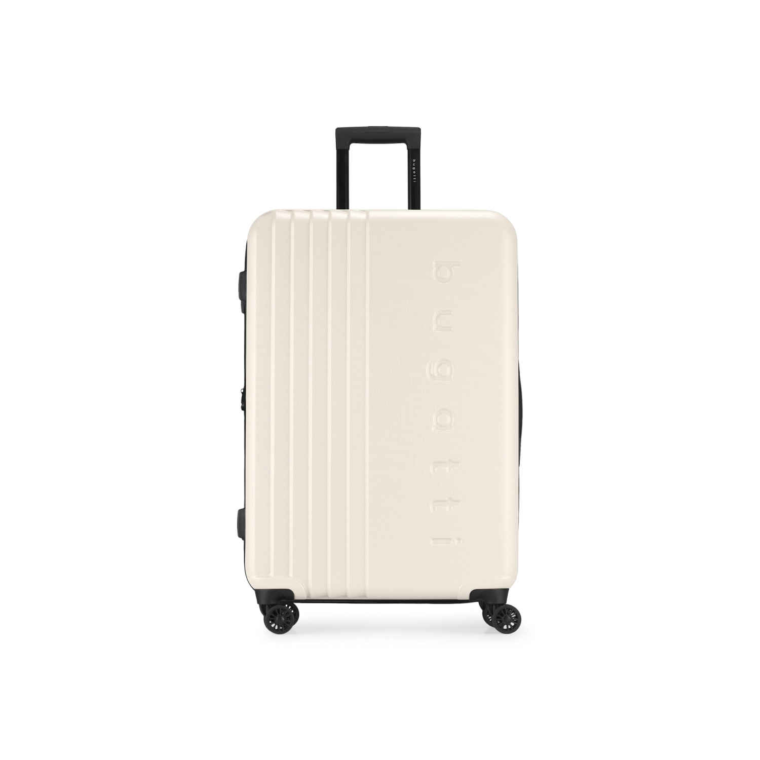 Grande valise rigide extensible The Classic de Bugatti - Blanc cassé
