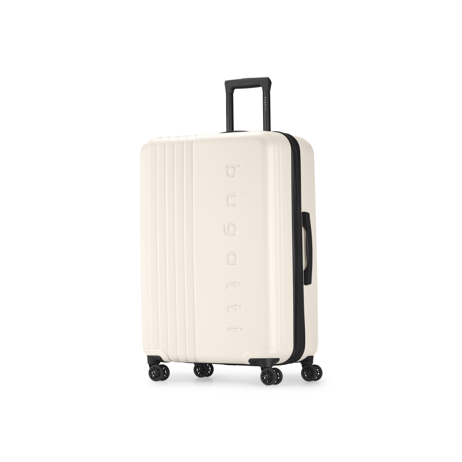 Grande valise rigide extensible The Classic de Bugatti - Blanc cassé
