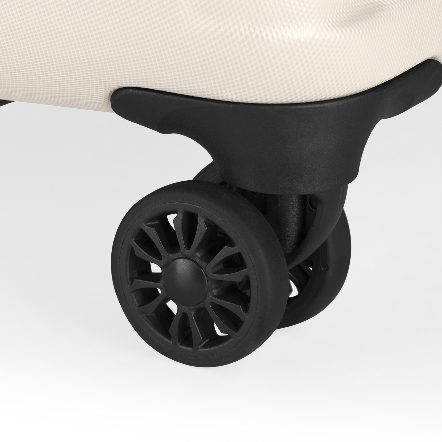 Grande valise rigide extensible The Classic de Bugatti - Blanc cassé