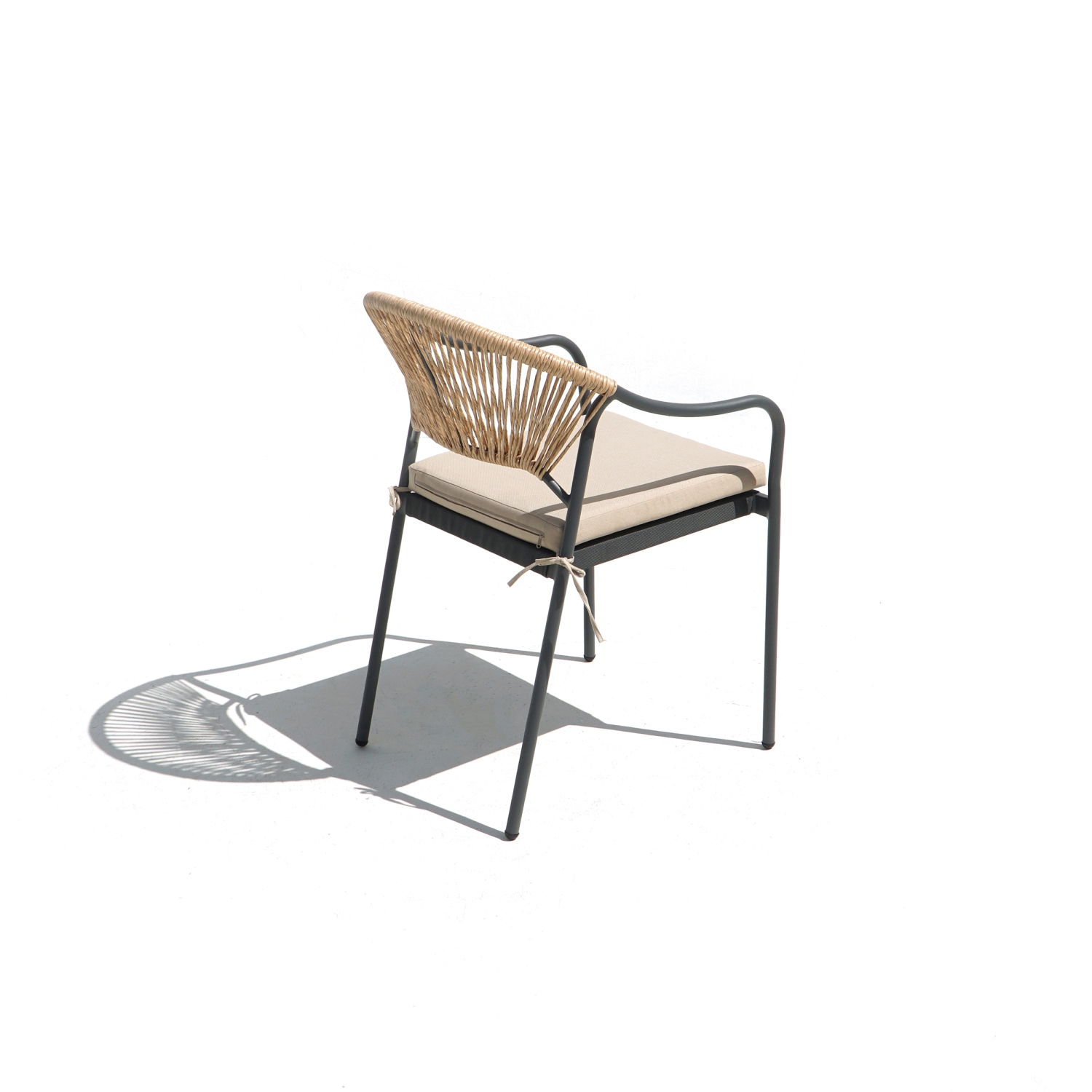 Deko Living 6 Place Seating Yellow Outdoor Patio Dining Chairs and Table Set