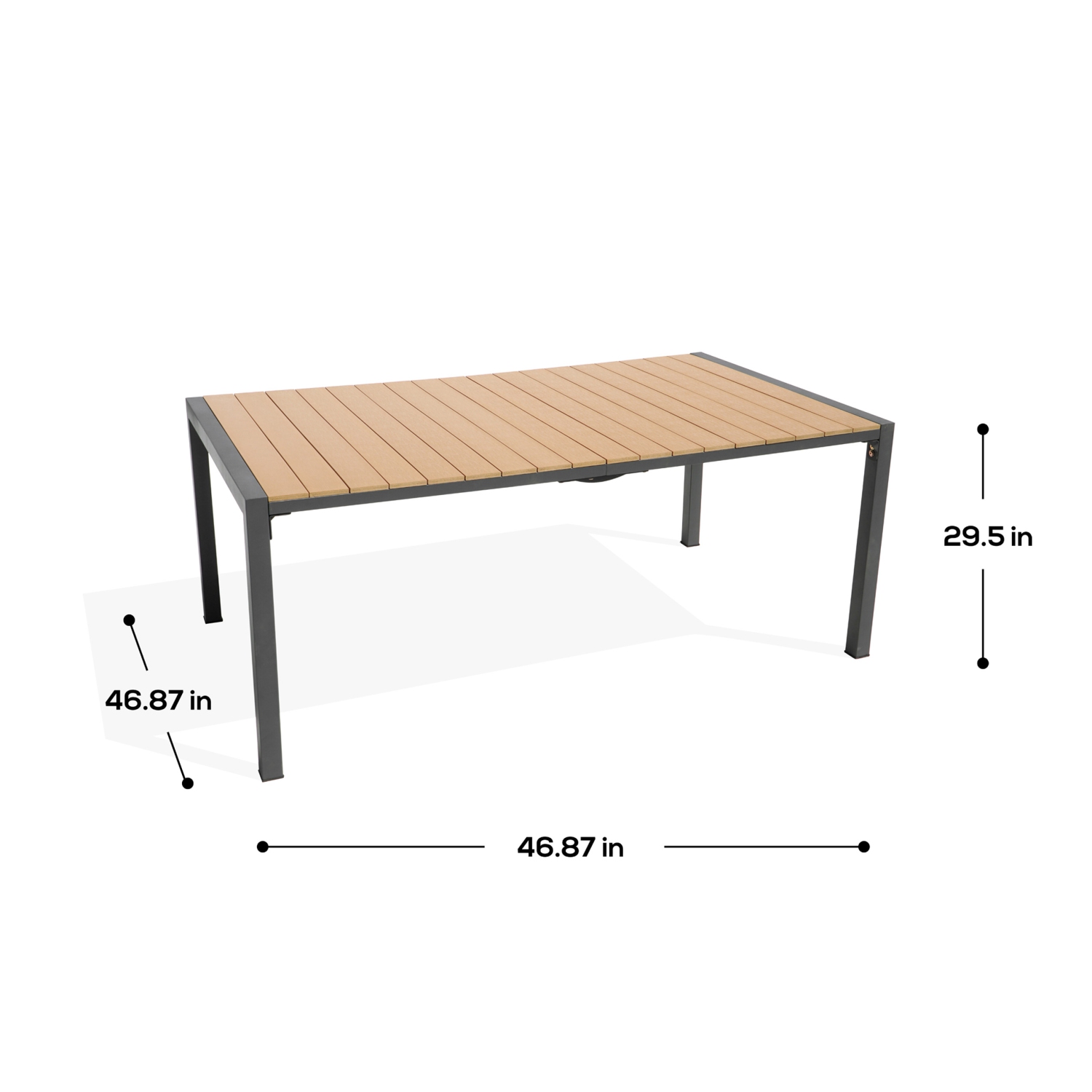 Deko Living 6 Place Seating Yellow Outdoor Patio Dining Chairs and Table Set