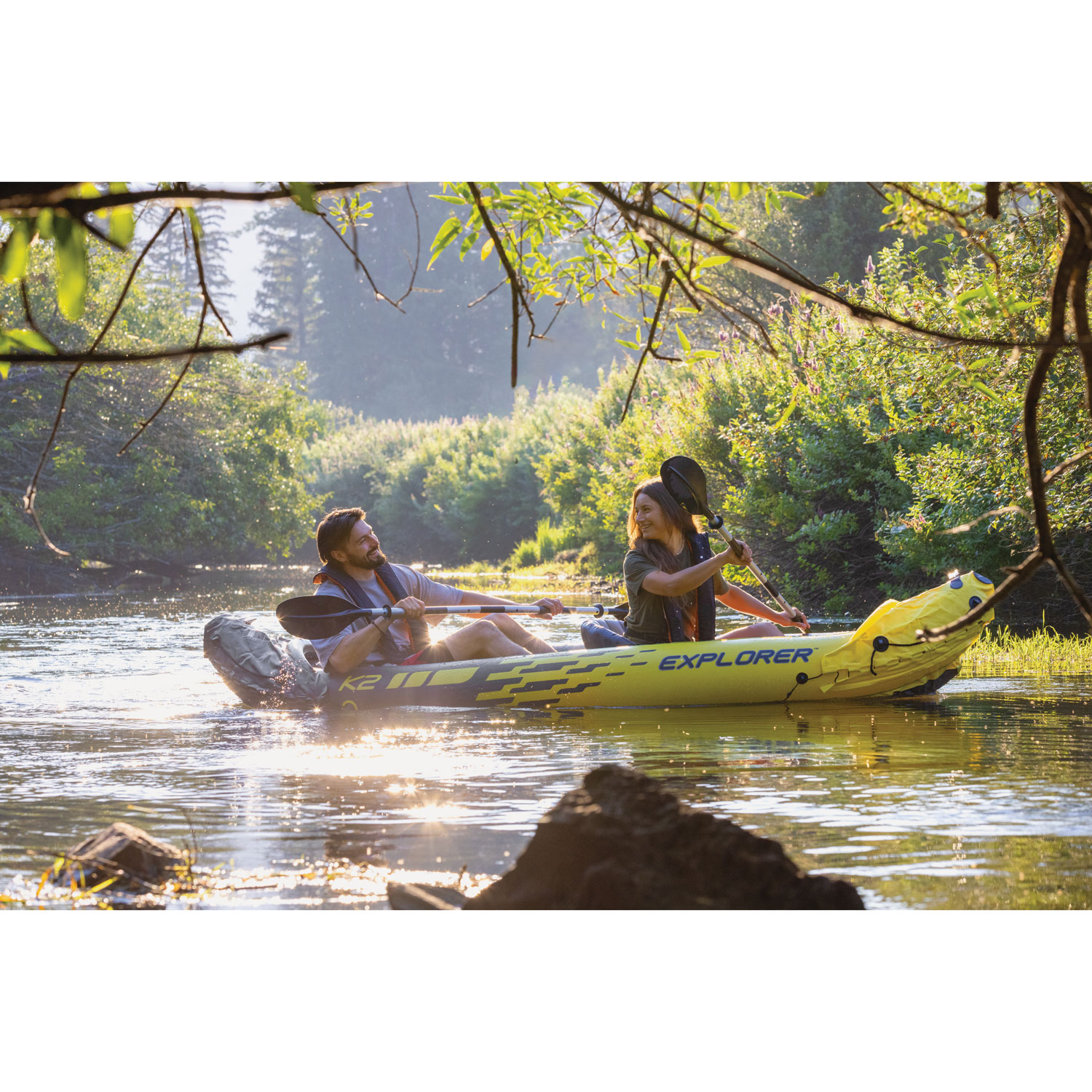 Intex Explorer K2 10 ft. 2-Person Inflatable Kayak - Yellow