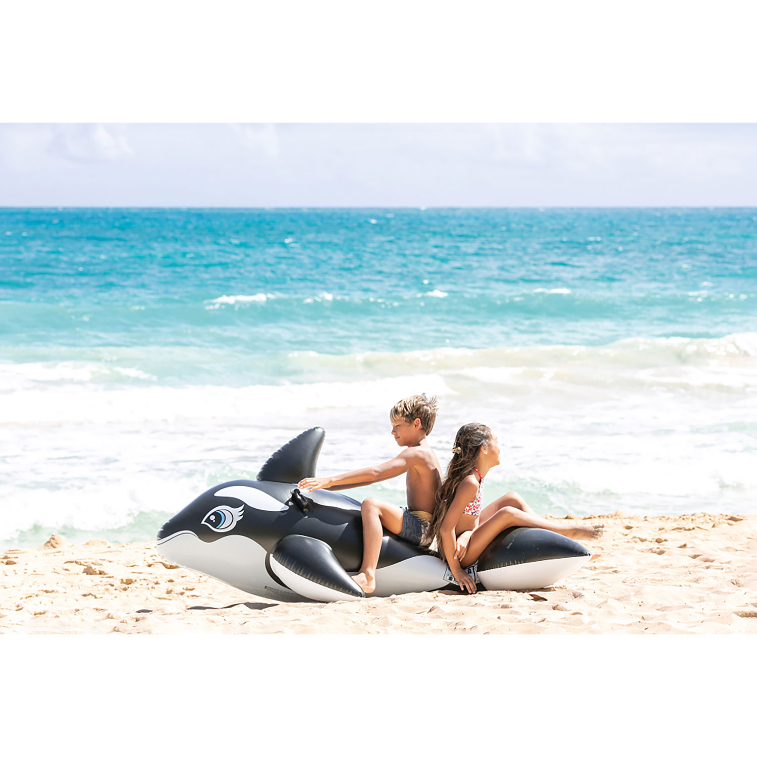 Baleine gonflable et flottante porteuse d'Intex