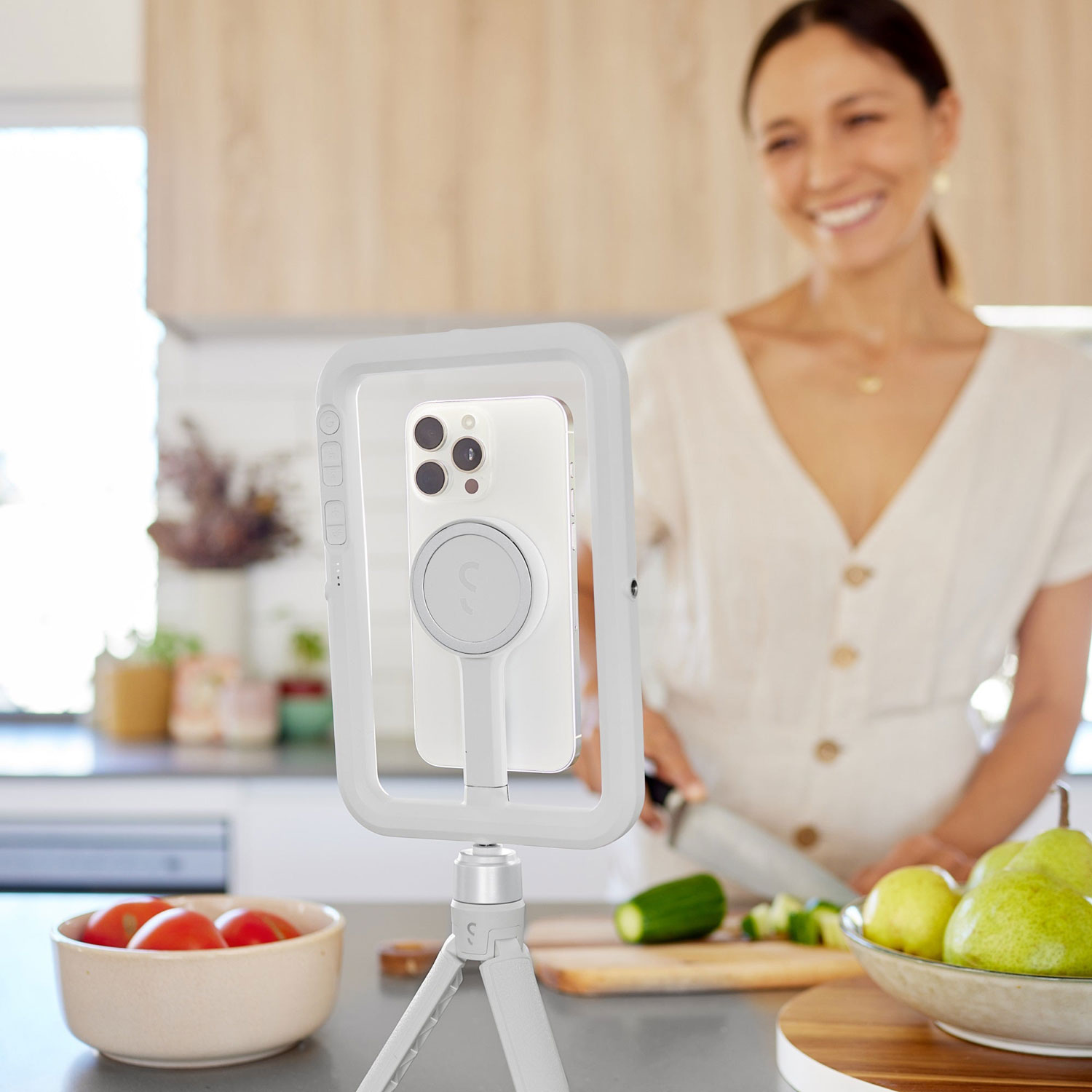 ShiftCam SnapStudio Magnetic LED Light - Stone