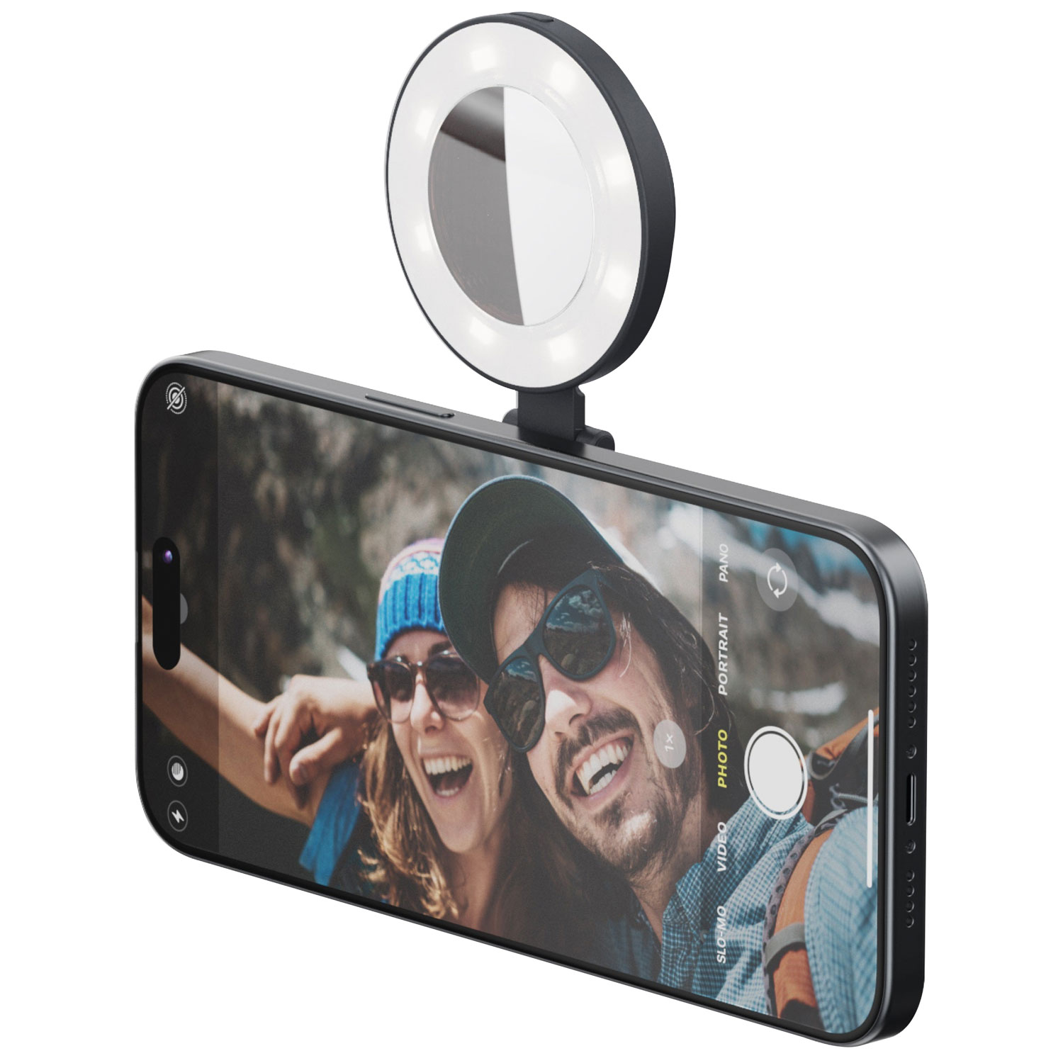 ShiftCam SnapPocket Smartphone Magnetic Mount Light with Mirror - Midnight