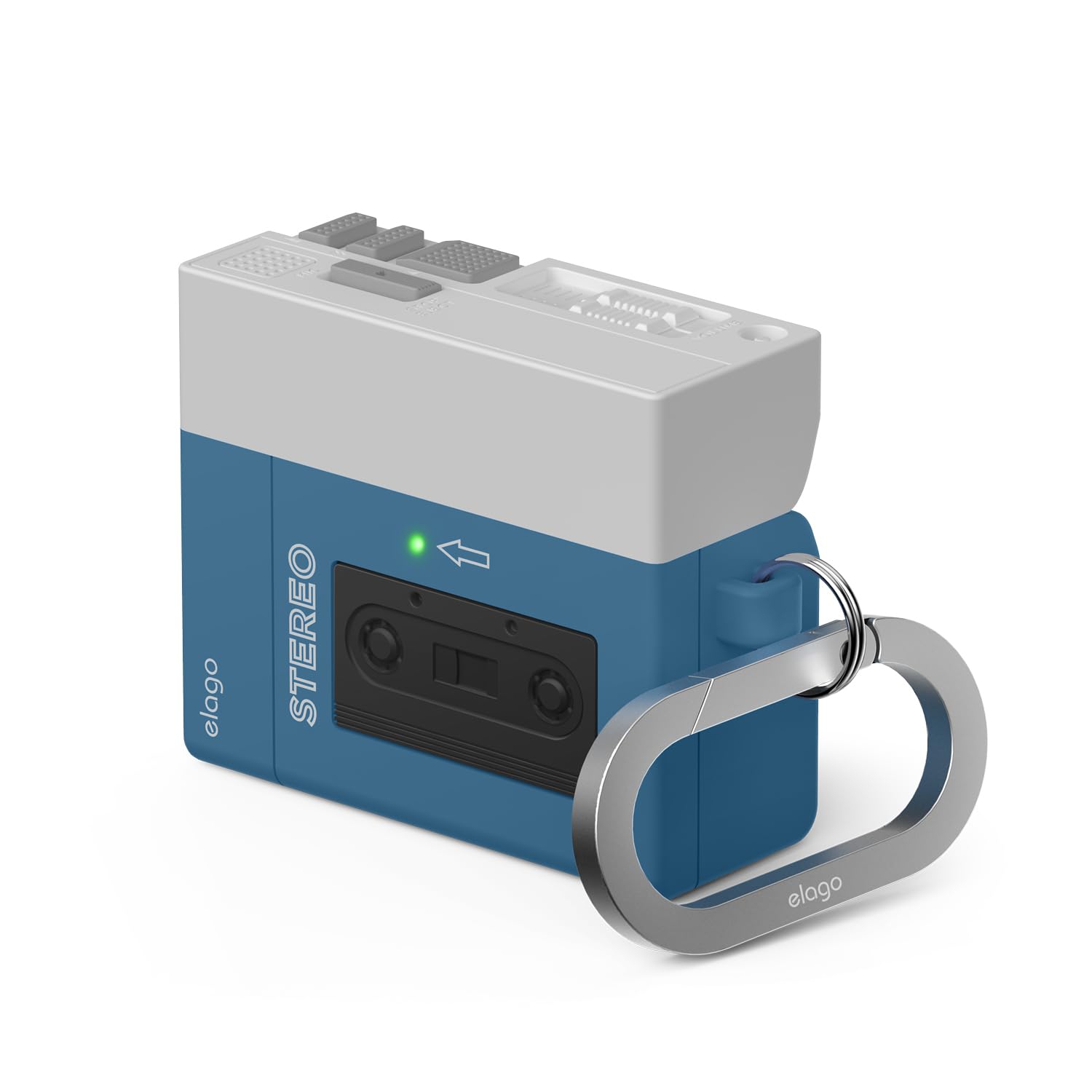 elago Cassette Player Hang Case Compatible with AirPods 4 Case - Supports Wireless Charging, Shock Resistant, Full Protection, Headphone Accessories,