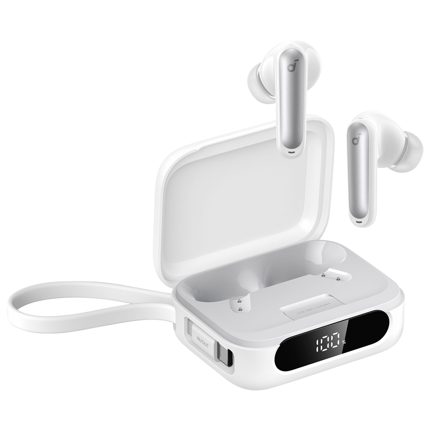 Écouteurs boutons 100 % sans fil à suppression du bruit P41i de Soundcore par Anker - Blanc