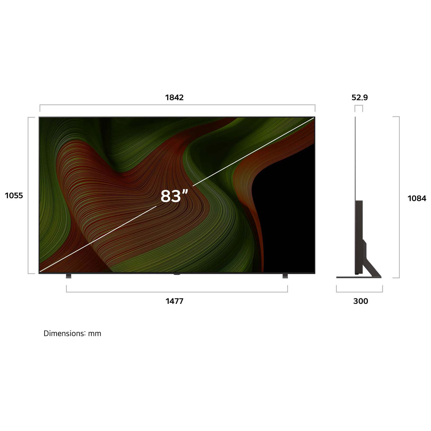 LG 83" B5 4K UHD HDR OLED Smart TV - 2025