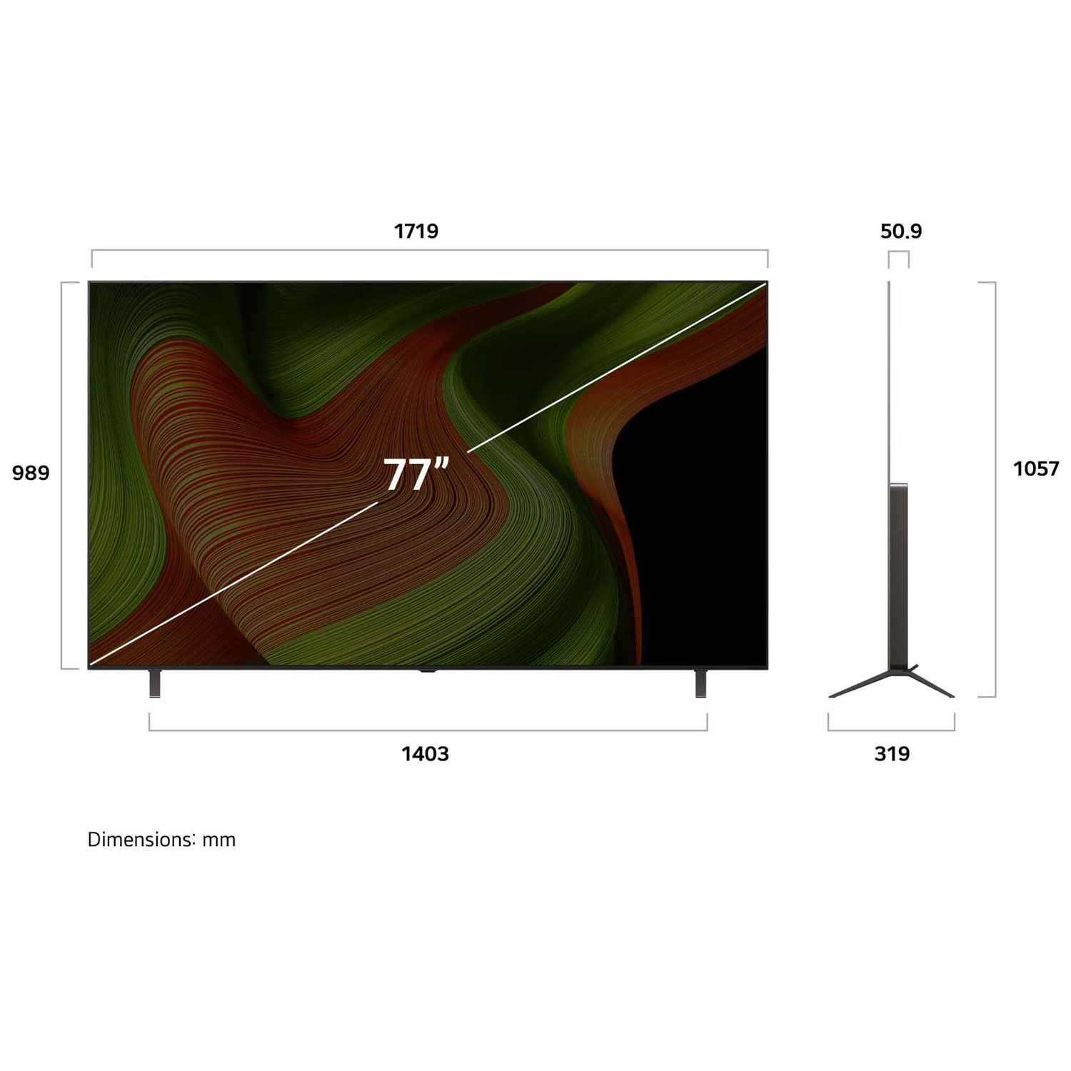 Téléviseur intelligent DELO HDR UHD 4K B5 de 77 po de LG - 2025