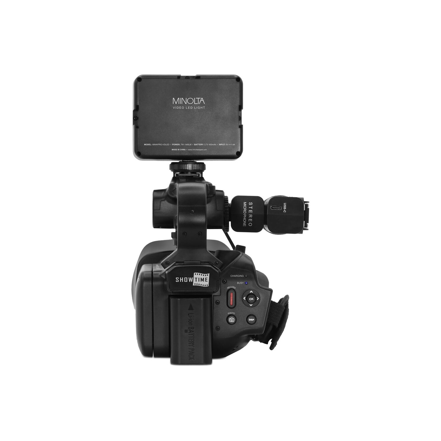 Ensemble avec caméscope MN4KPRO UHD 4K60 de Minolta, carte mémoire SDHC/SDXC UHS-I 2x 128&nbsp;Go