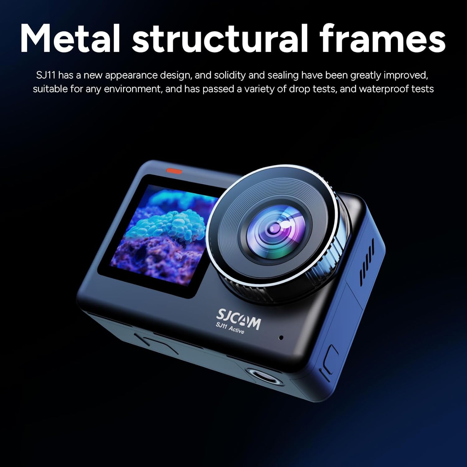 Ensemble d'accessoires pour caméra d'action 4K à deux écrans actifs SJCAM SJ11