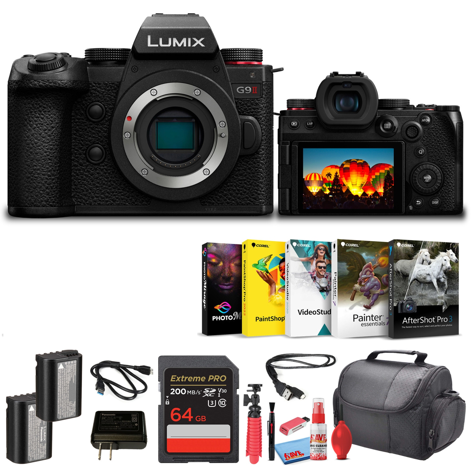 Panasonic Lumix G9 II Micro Four Thirds Mirrorless Camera, 25.2MP Bundle