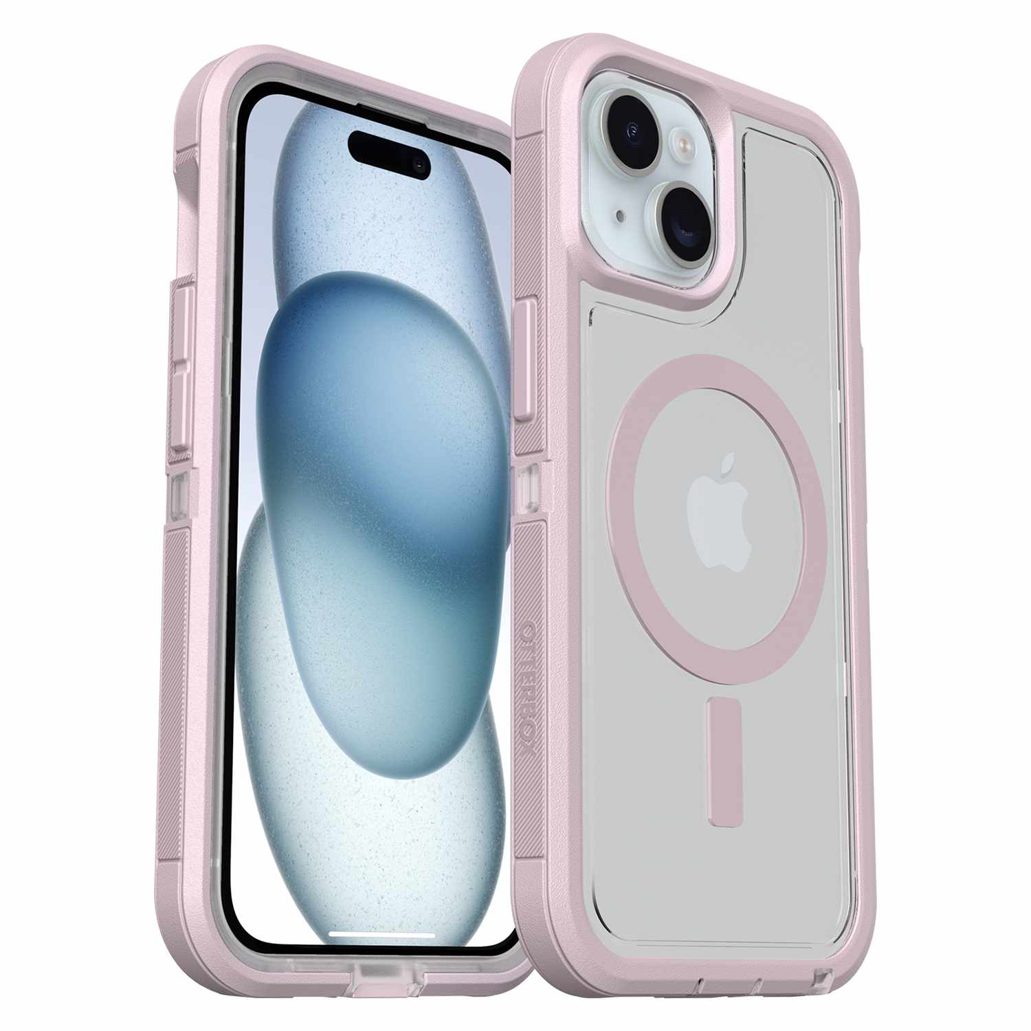 OtterBox Defender Pro XT Clear MagSafe Case | Made for iPhone 16e/15/14/13 | Mountain Frost