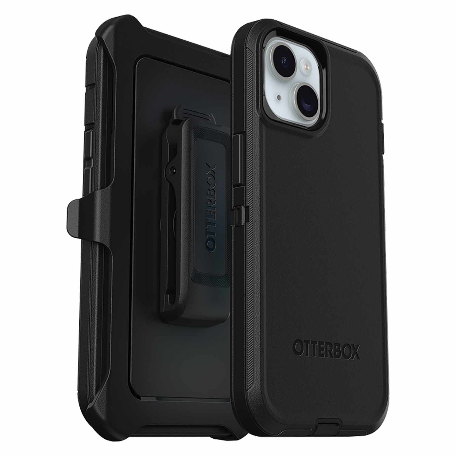 OtterBox – Étui Defender Pro MagSafe avec pince en vrac | Conçu pour iPhone 16e/15/14/13 | Noir