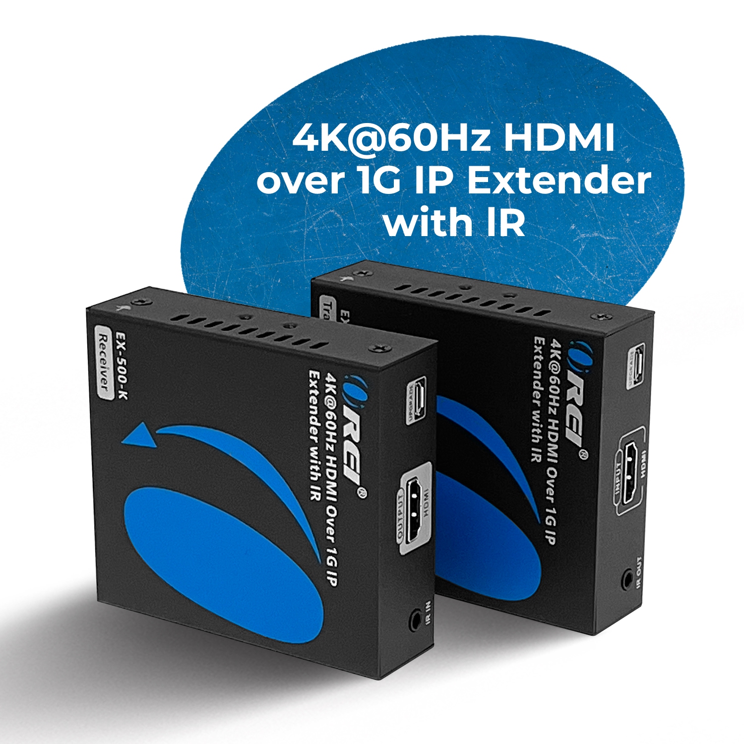 Prolongateur HDMI™ OREI 4K@60 Hz - 500 pi (Cat6) (EX-500-K)