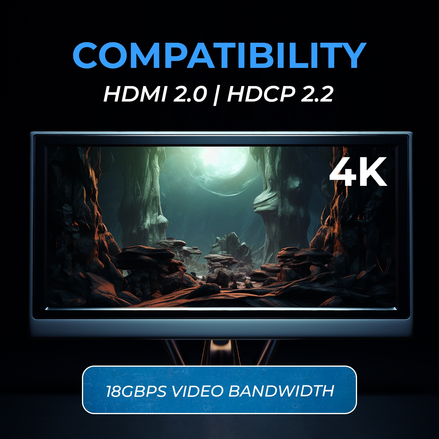 Prolongateur HDMI™ OREI 4K@60 Hz - 500 pi (Cat6) (EX-500-K)