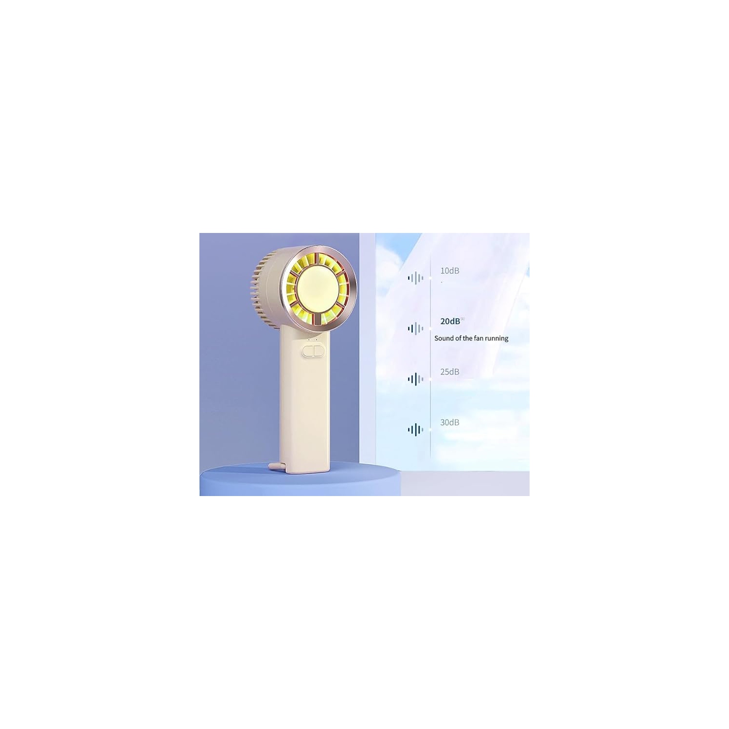 YOULIGHTS Portable cute handheld mini fan, 2000mAh Battery Operated Rechargeable Personal Fan, for Stylish Kids Girls Women Men Indoor Outdoor