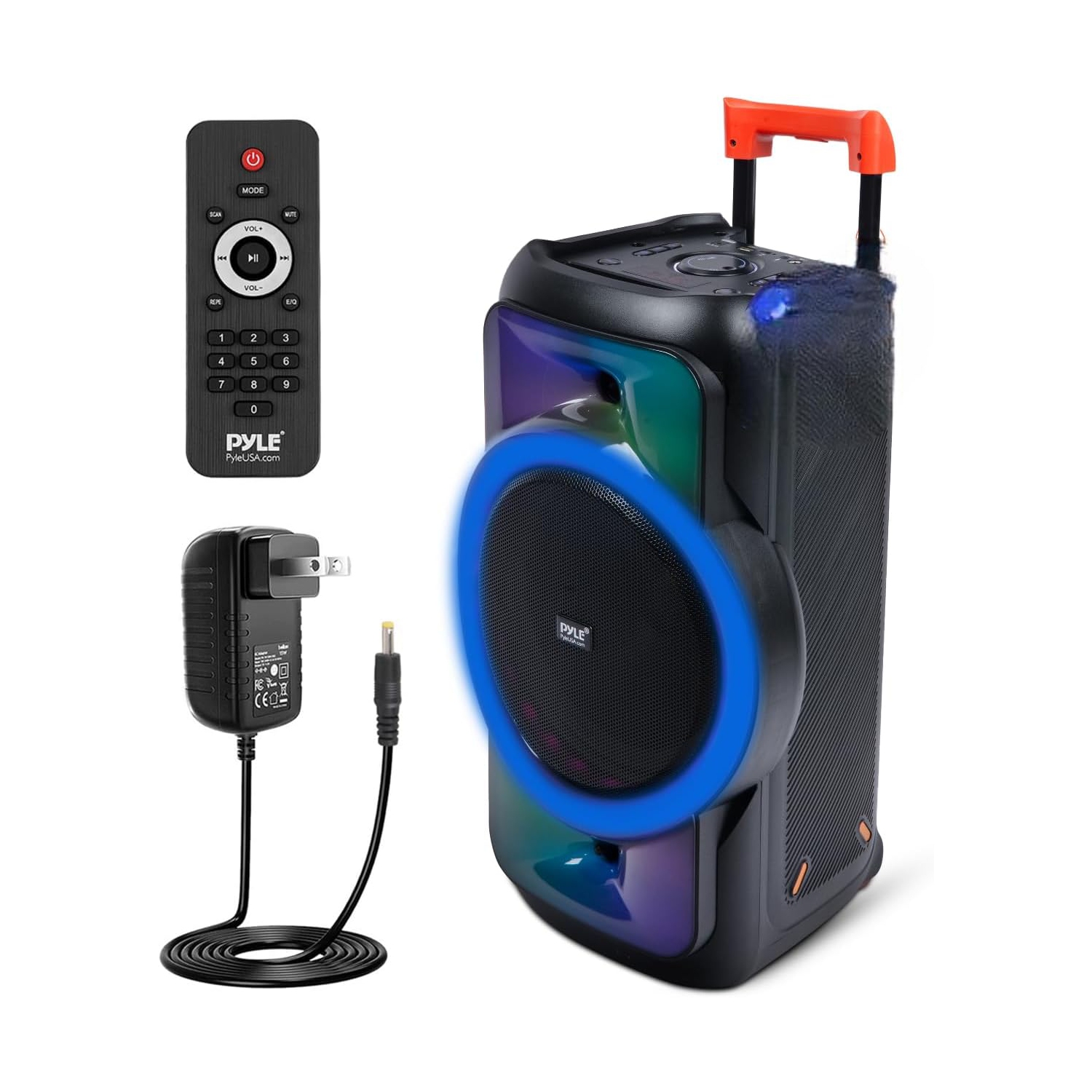 Pyle Audio Large Bluetooth Party Speaker - Big Bluetooth Speaker with True Wireless Stereo System - Enjoy Powerful Bass and Clear Treble - Portable