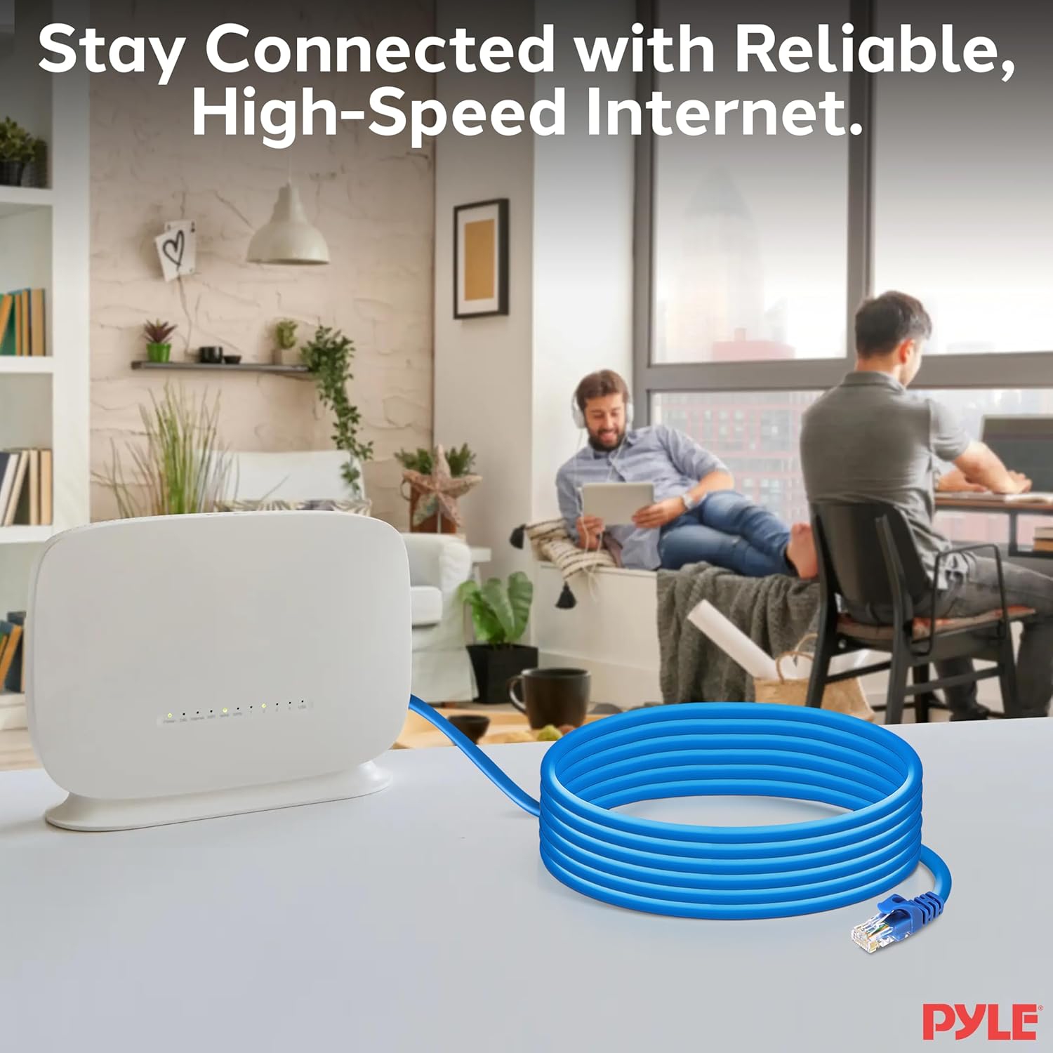 RJ45 CAT6 UTP Ethernet Cable - Universal Connectivity 10 FT LAN Cable for PCs, Computer Servers, Printers, Routers, Switch Boxes, Network Media