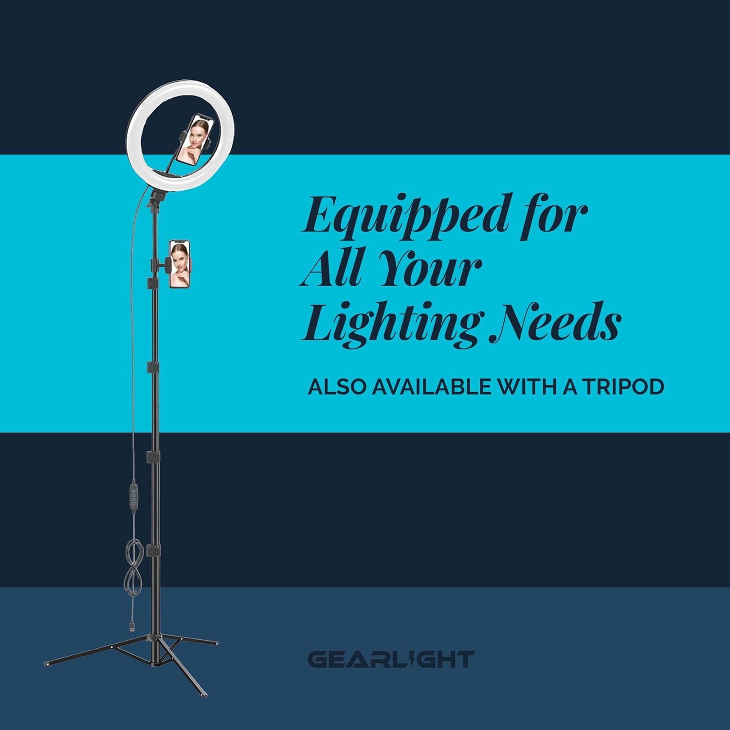 Selfie Ring Light for Computer or Phone - iPhone Compatible LED Lighting for Laptop Webcam - Rechargeable Circle Clip on Ring Light - Cute Stuff &