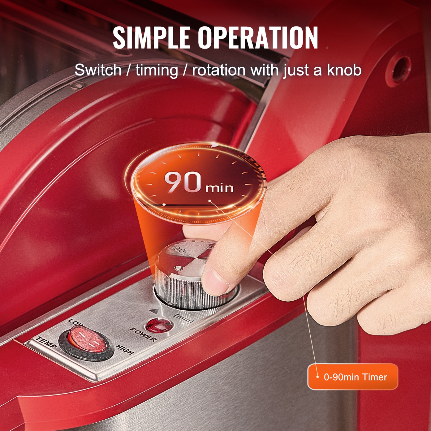 VEVOR Shawarma Grill Machine, Chicken Shawarma Cooker Machine Countertop, Electric Stainless Steel Broiler Gyro Rotisserie Oven Doner Kebab Machine,