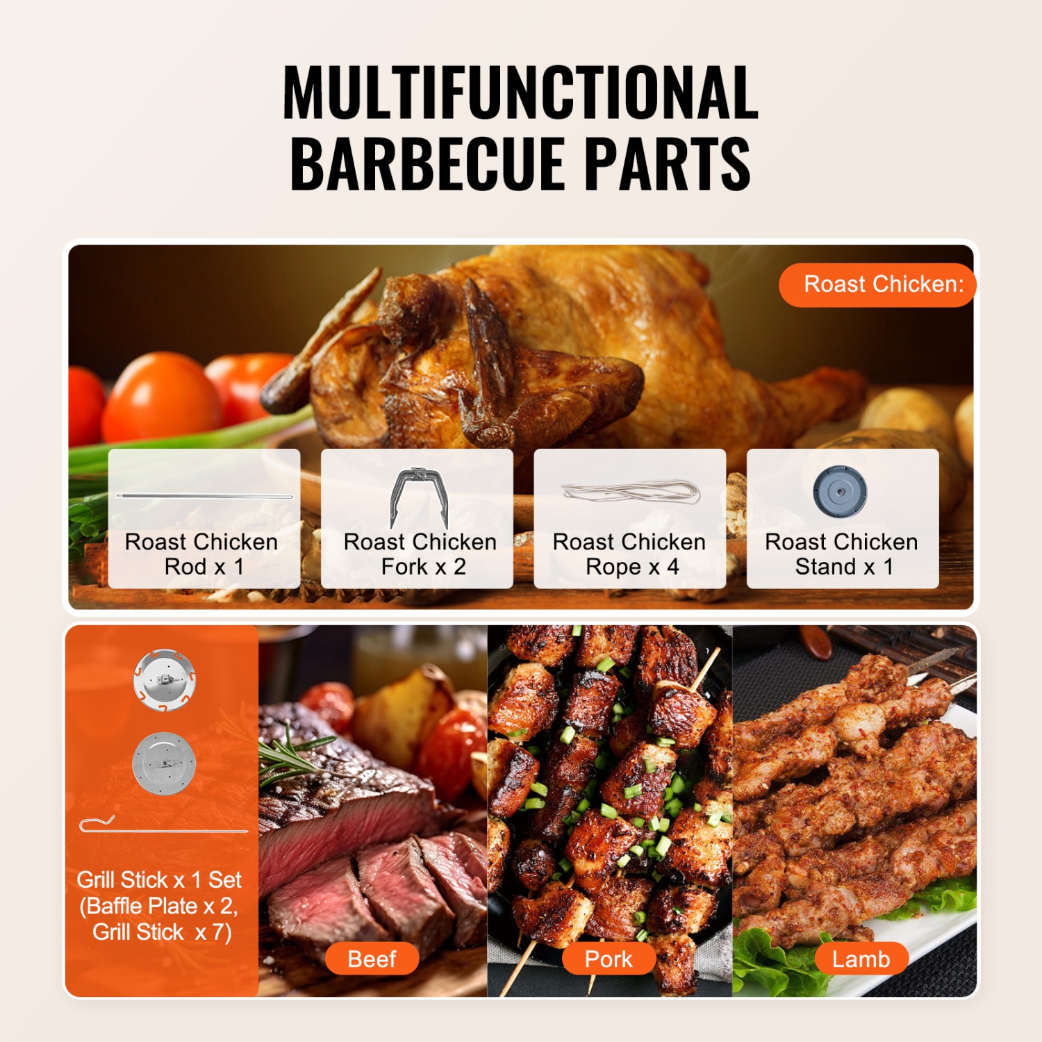 VEVOR Shawarma Grill Machine, Chicken Shawarma Cooker Machine Countertop, Electric Stainless Steel Broiler Gyro Rotisserie Oven Doner Kebab Machine,