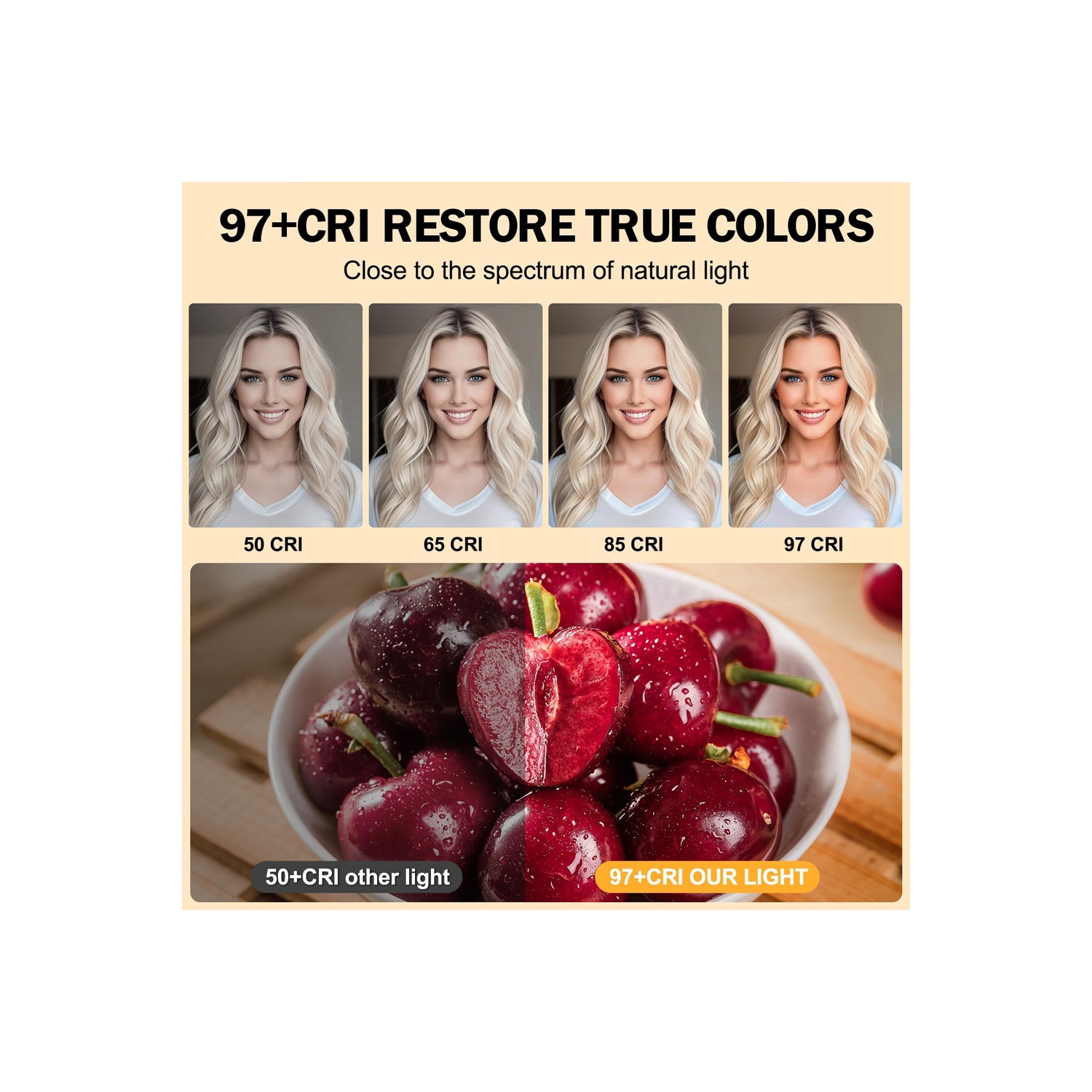 Lampe de téléphone, rechargeable 8000Mah, 3 modes d'éclairage réglables pour Android, iPad, portable, pour maquillage, TikTok, Vlog