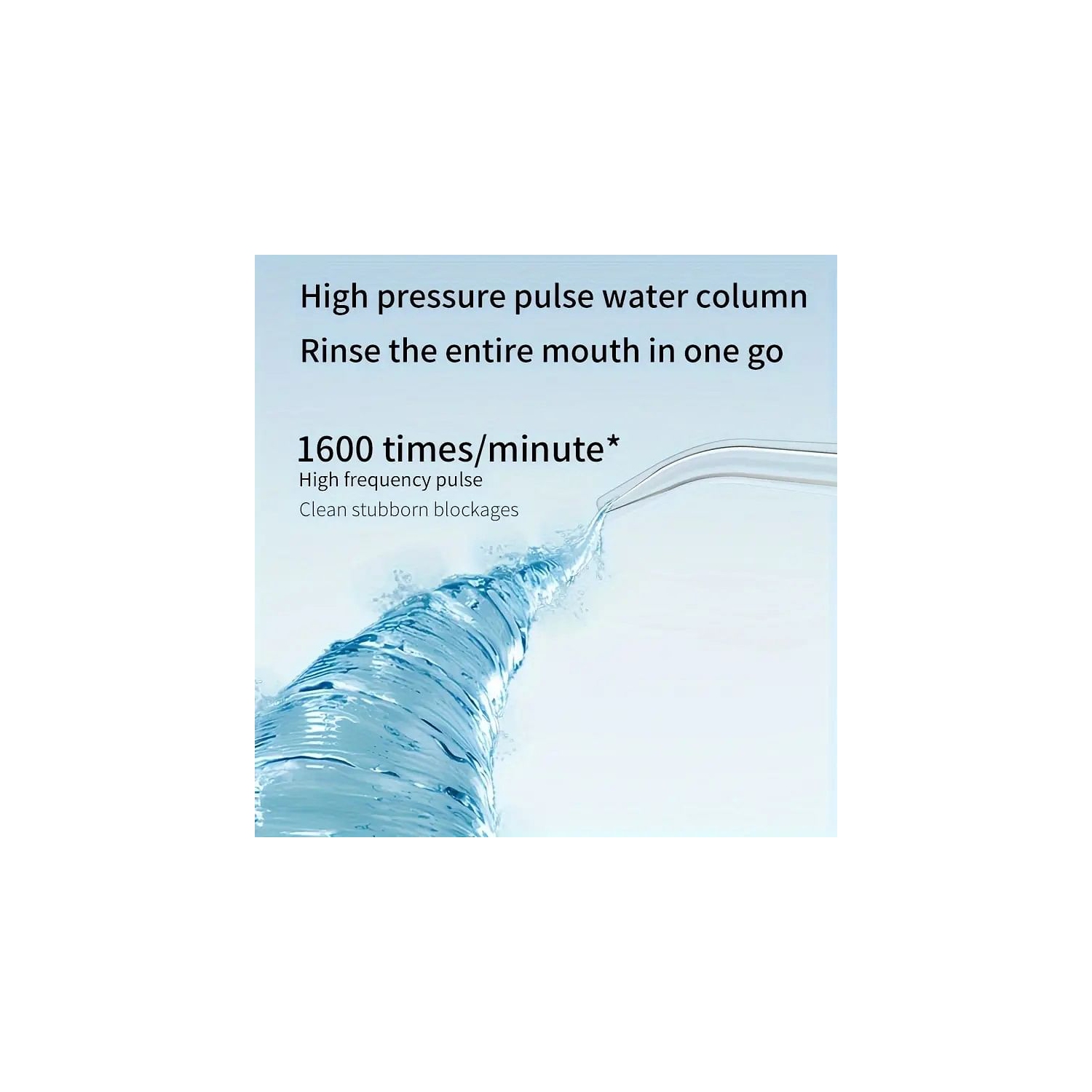 Irrigateur oral professionnel - Étanche IPX6, Jet Stream 0,6&nbsp;mm et Gum Care