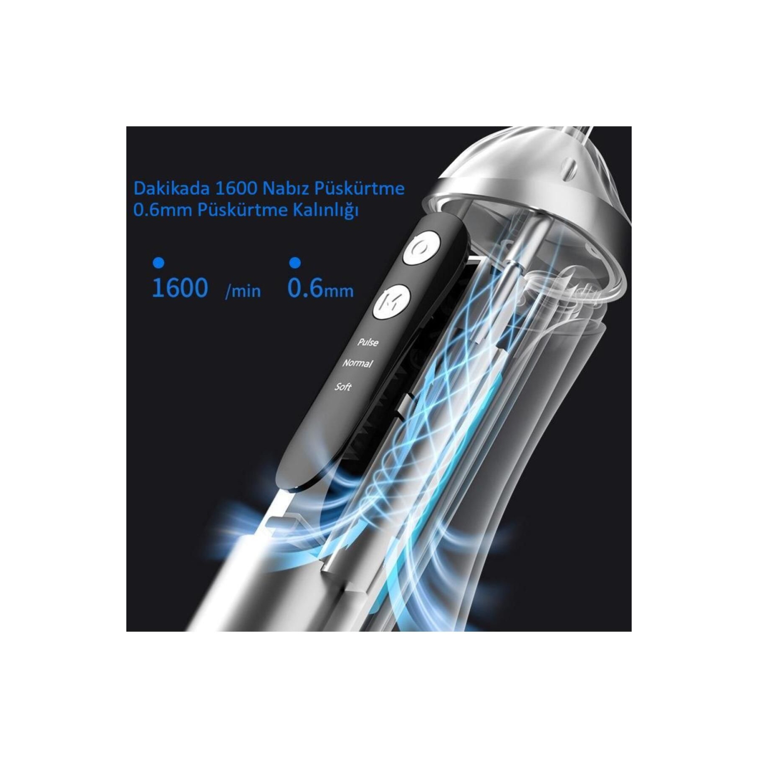 Irrigateur oral professionnel - Étanche IPX6, Jet Stream 0,6&nbsp;mm et Gum Care